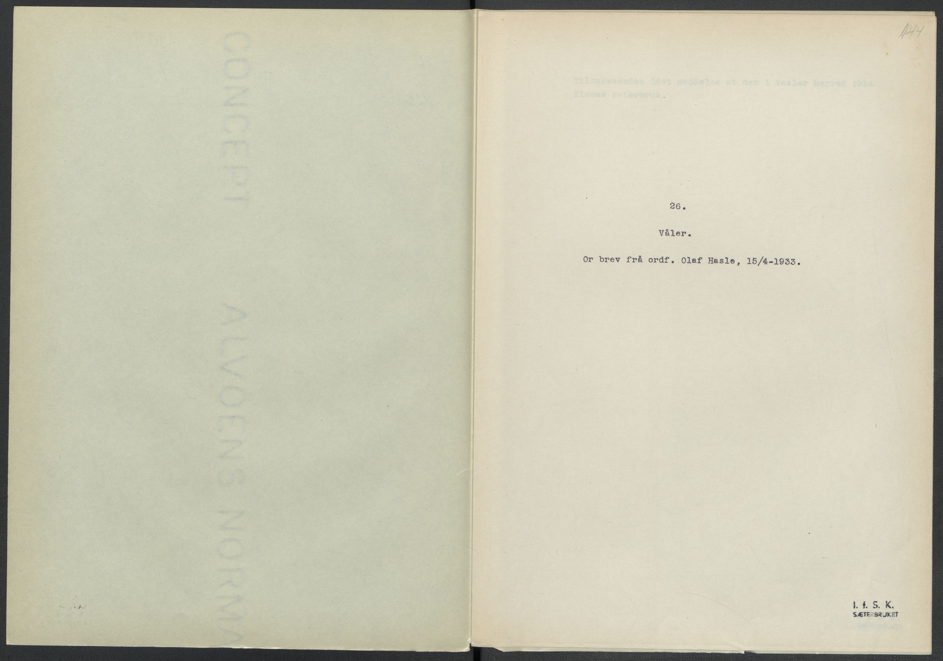 Instituttet for sammenlignende kulturforskning, RA/PA-0424/F/Fc/L0002/0001: Eske B2: / Østfold (perm I), 1932-1935, p. 144