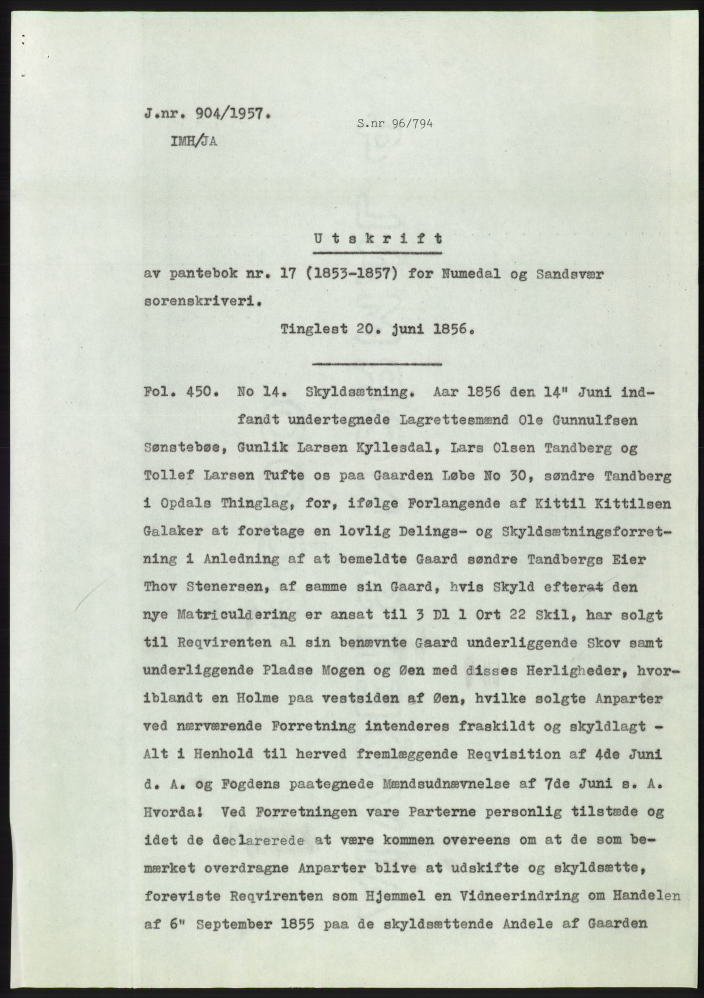 Statsarkivet i Kongsberg, SAKO/A-0001, 1957, p. 158