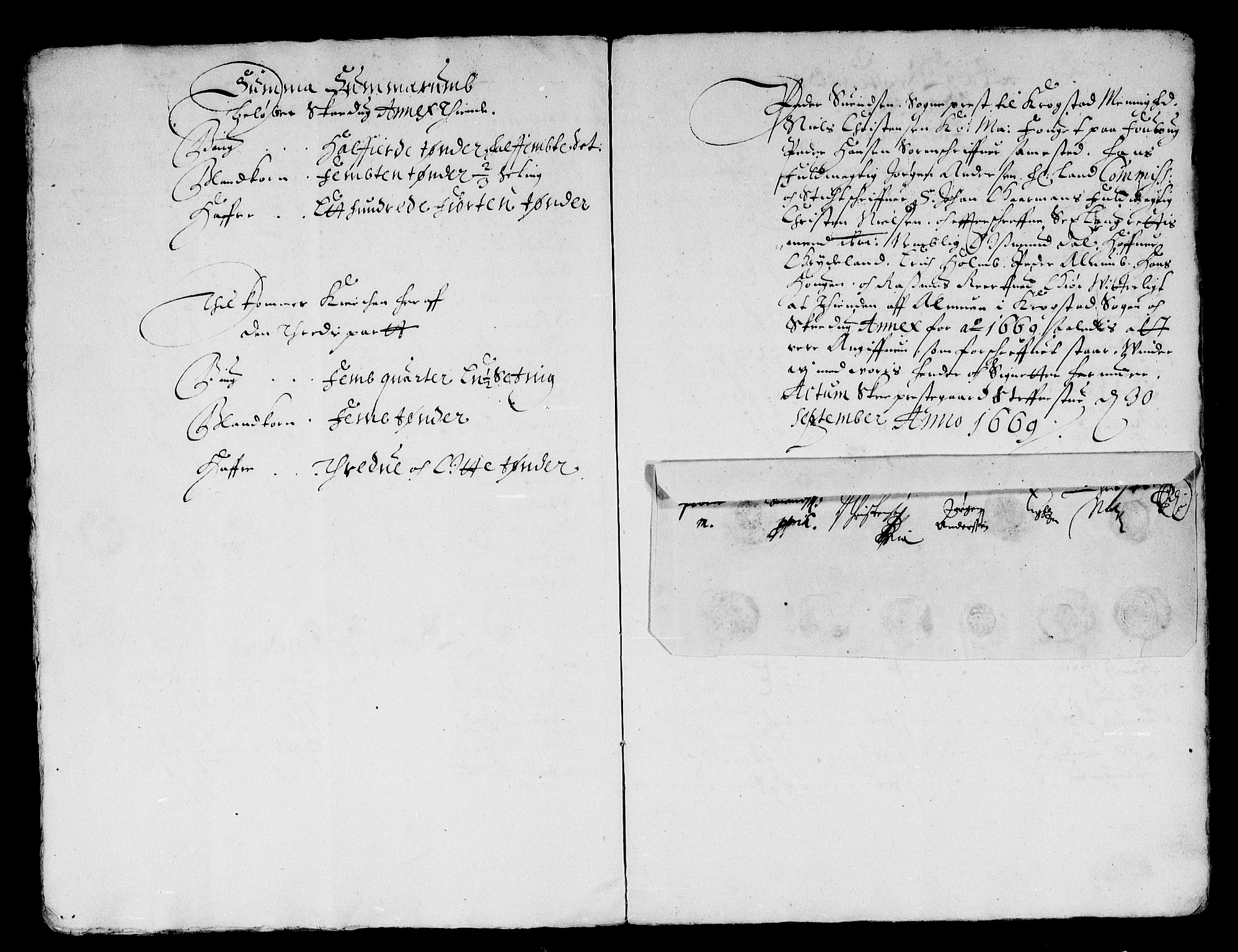 Rentekammeret inntil 1814, Reviderte regnskaper, Stiftamtstueregnskaper, Landkommissariatet på Akershus og Akershus stiftamt, AV/RA-EA-5869/R/Rb/L0057: Akershus stiftamt, 1669