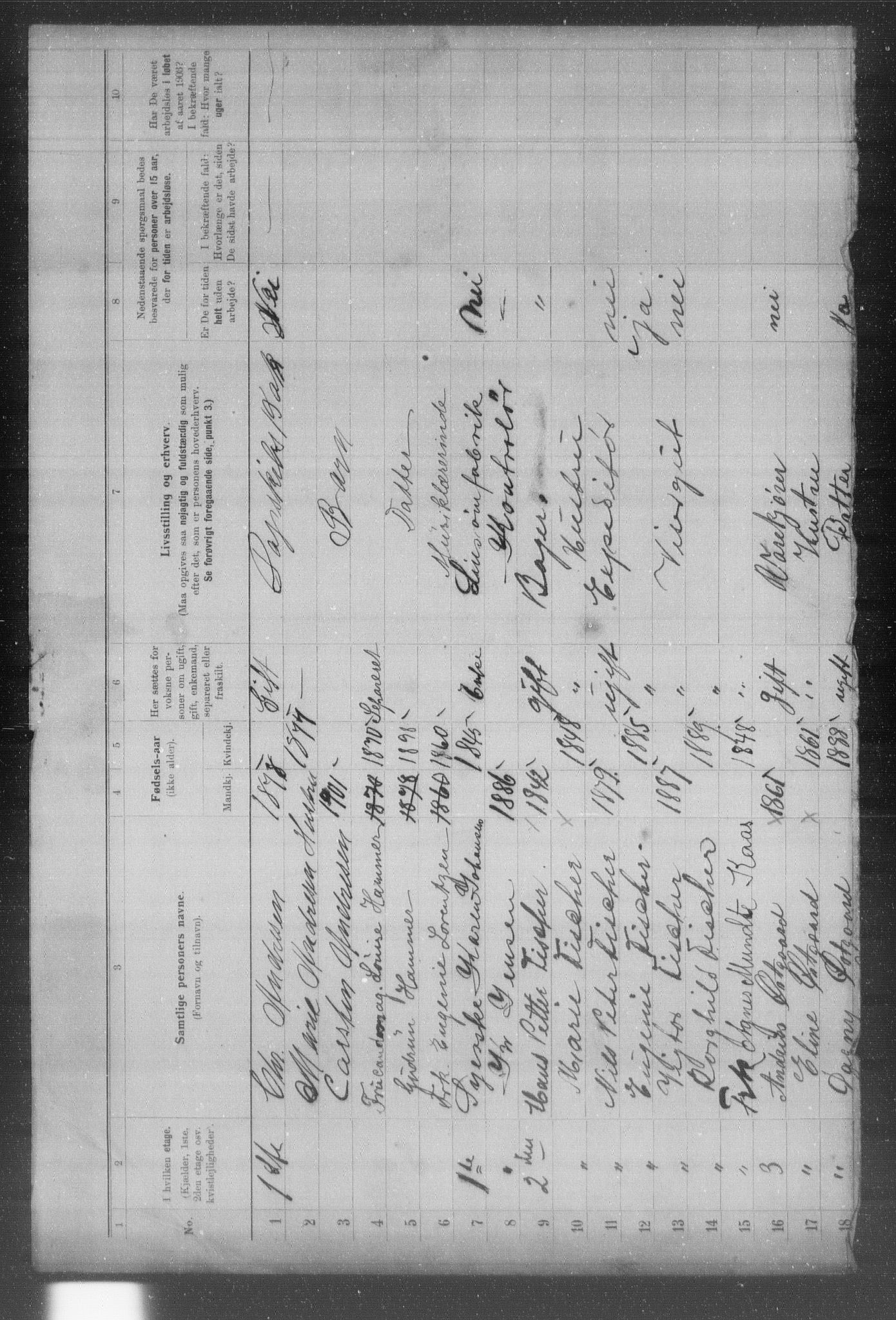 OBA, Municipal Census 1903 for Kristiania, 1903, p. 24652