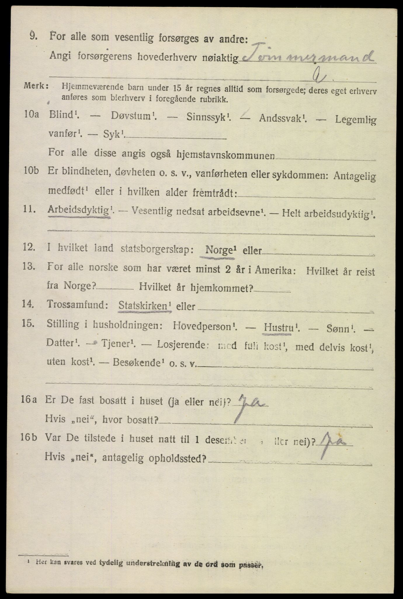 SAK, 1920 census for Søndeled, 1920, p. 5828