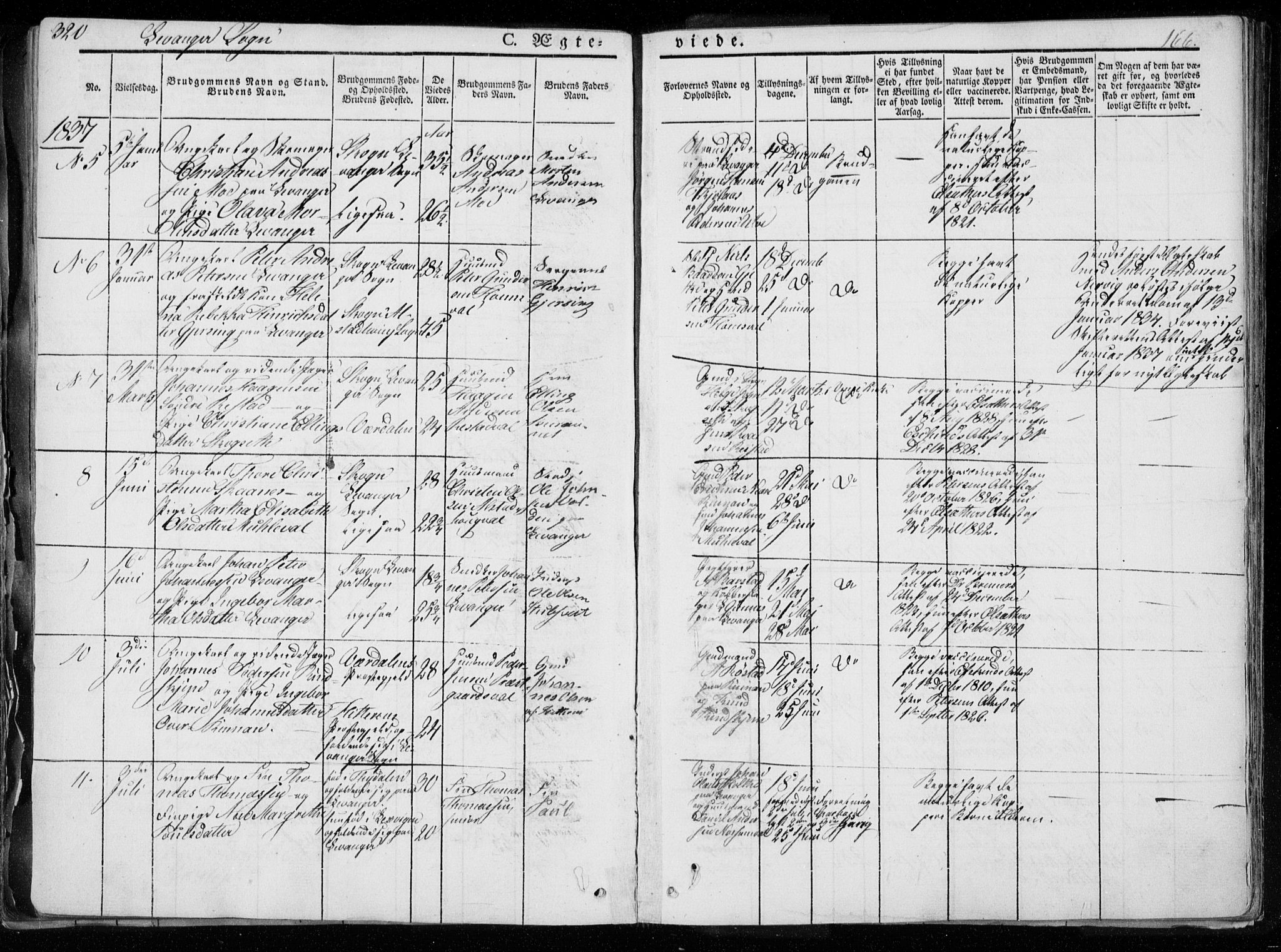 Ministerialprotokoller, klokkerbøker og fødselsregistre - Nord-Trøndelag, SAT/A-1458/720/L0183: Parish register (official) no. 720A01, 1836-1855, p. 166