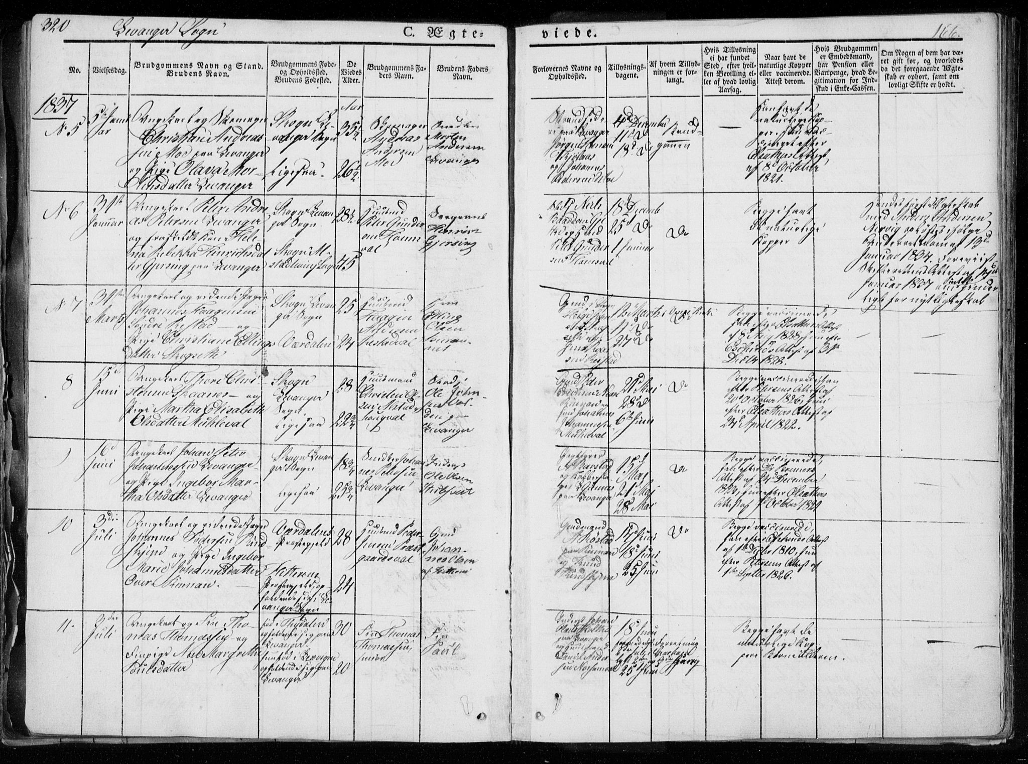 Ministerialprotokoller, klokkerbøker og fødselsregistre - Nord-Trøndelag, AV/SAT-A-1458/720/L0183: Parish register (official) no. 720A01, 1836-1855, p. 166