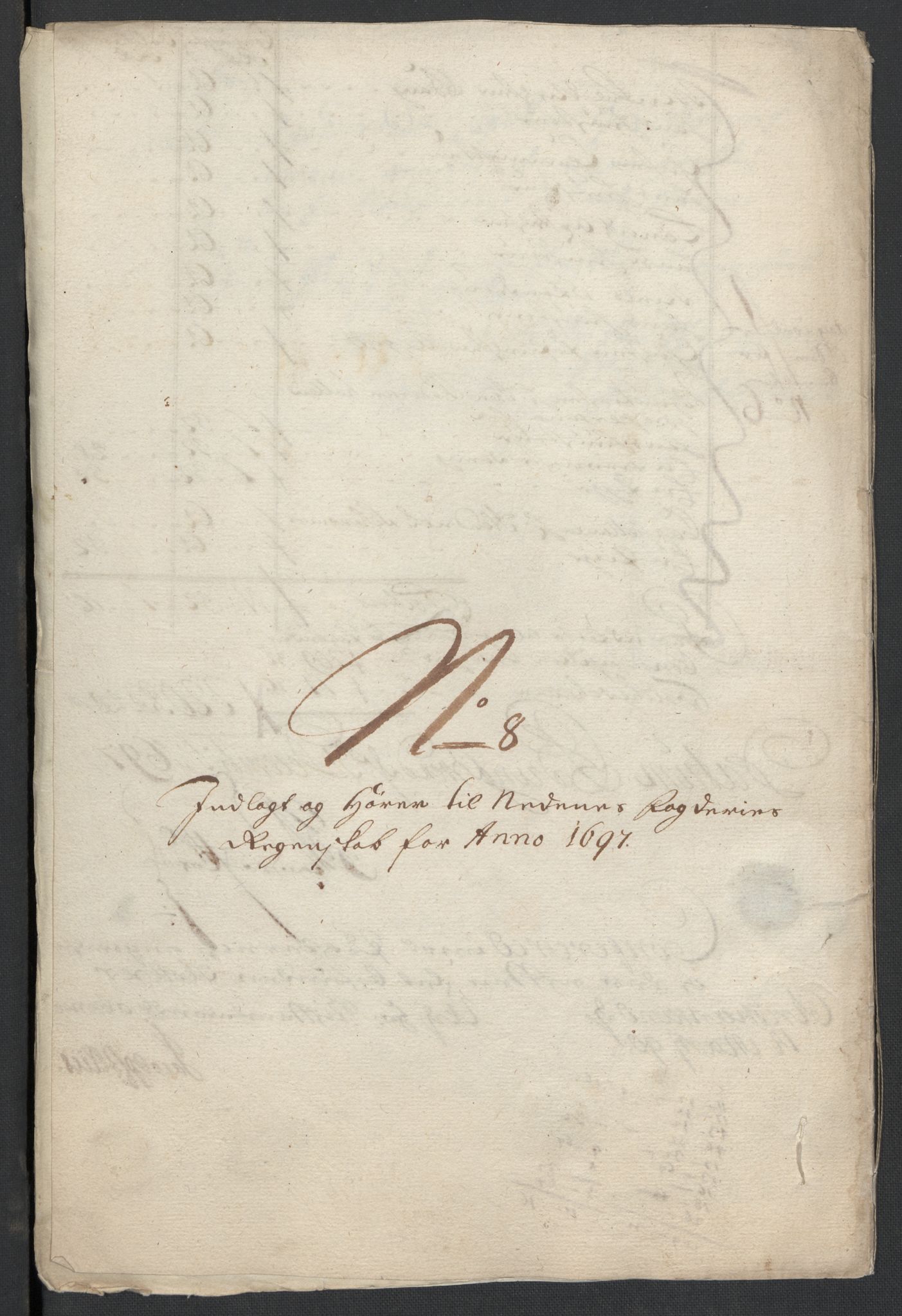 Rentekammeret inntil 1814, Reviderte regnskaper, Fogderegnskap, AV/RA-EA-4092/R39/L2313: Fogderegnskap Nedenes, 1696-1697, p. 163