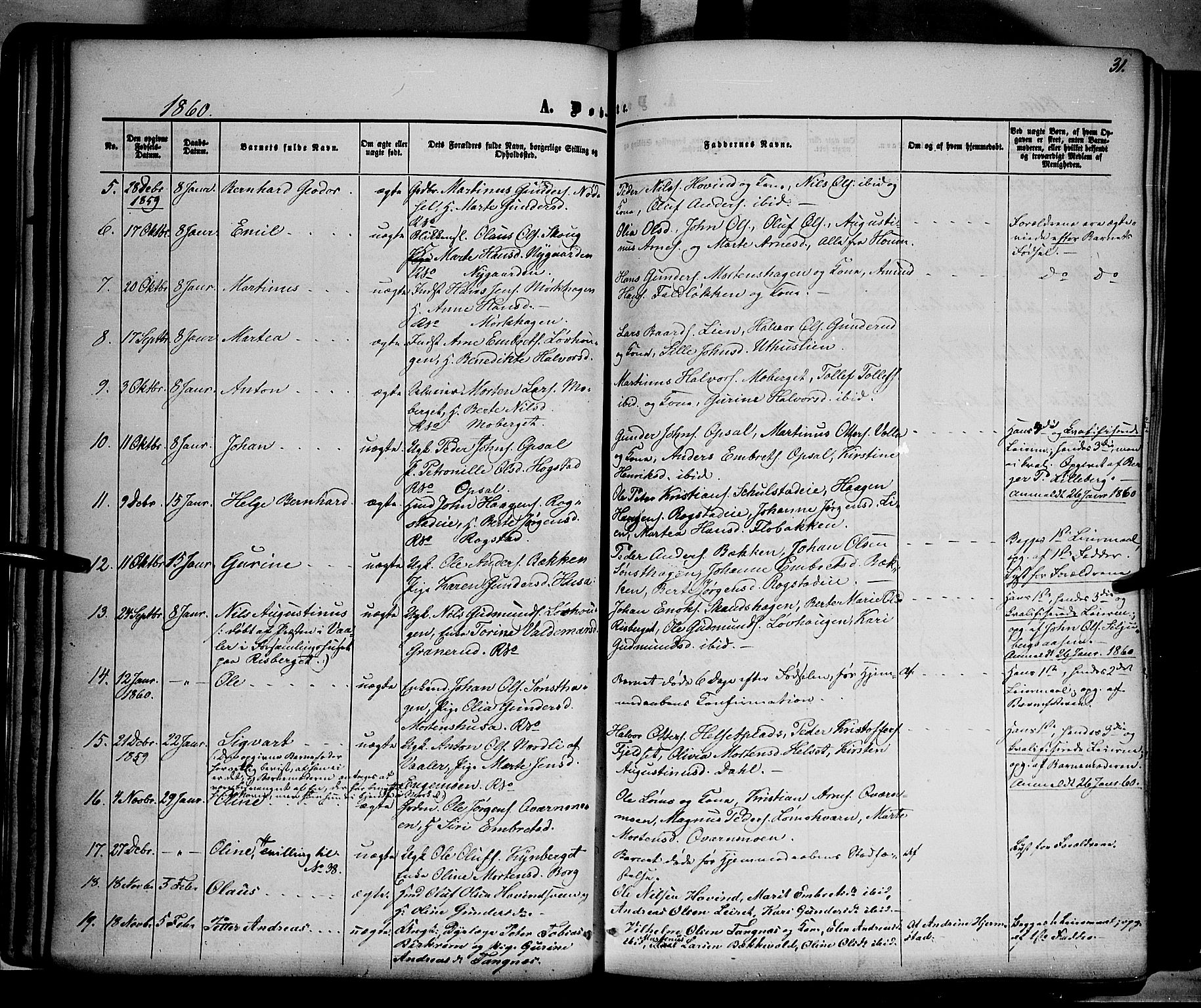 Elverum prestekontor, AV/SAH-PREST-044/H/Ha/Haa/L0010: Parish register (official) no. 10, 1857-1868, p. 31