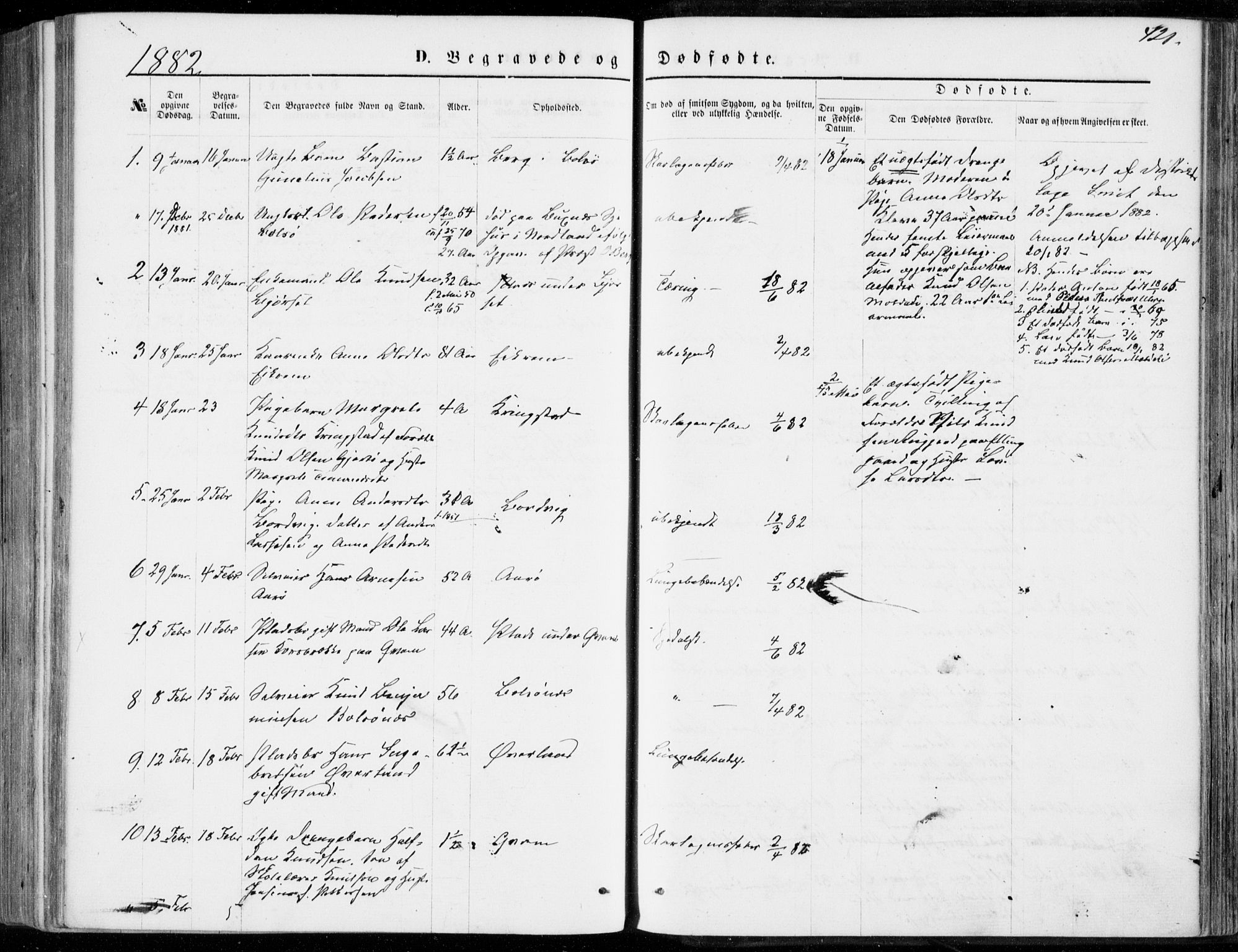 Ministerialprotokoller, klokkerbøker og fødselsregistre - Møre og Romsdal, AV/SAT-A-1454/555/L0655: Parish register (official) no. 555A05, 1869-1886, p. 421