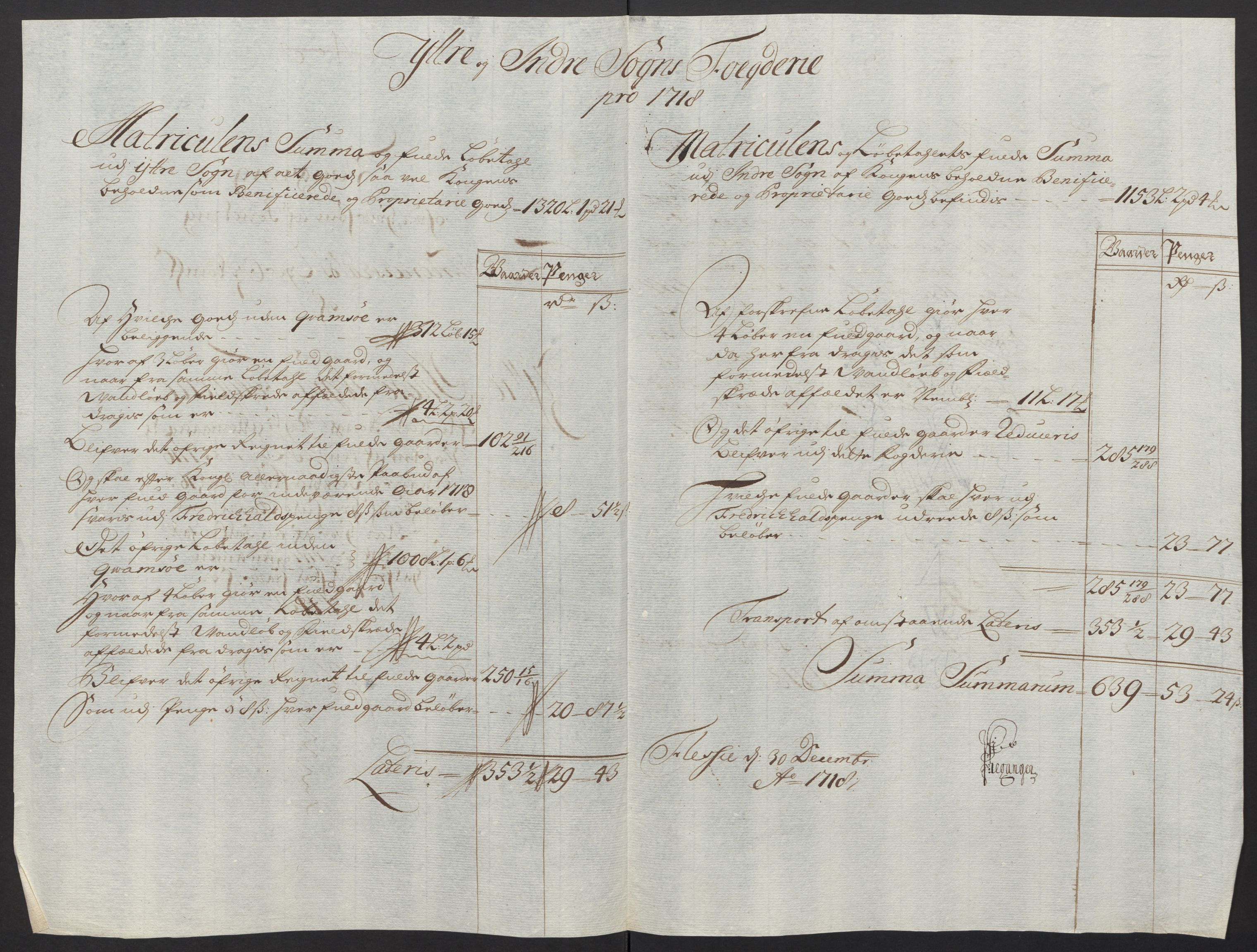 Rentekammeret inntil 1814, Reviderte regnskaper, Fogderegnskap, RA/EA-4092/R52/L3321: Fogderegnskap Sogn, 1717-1718, p. 529