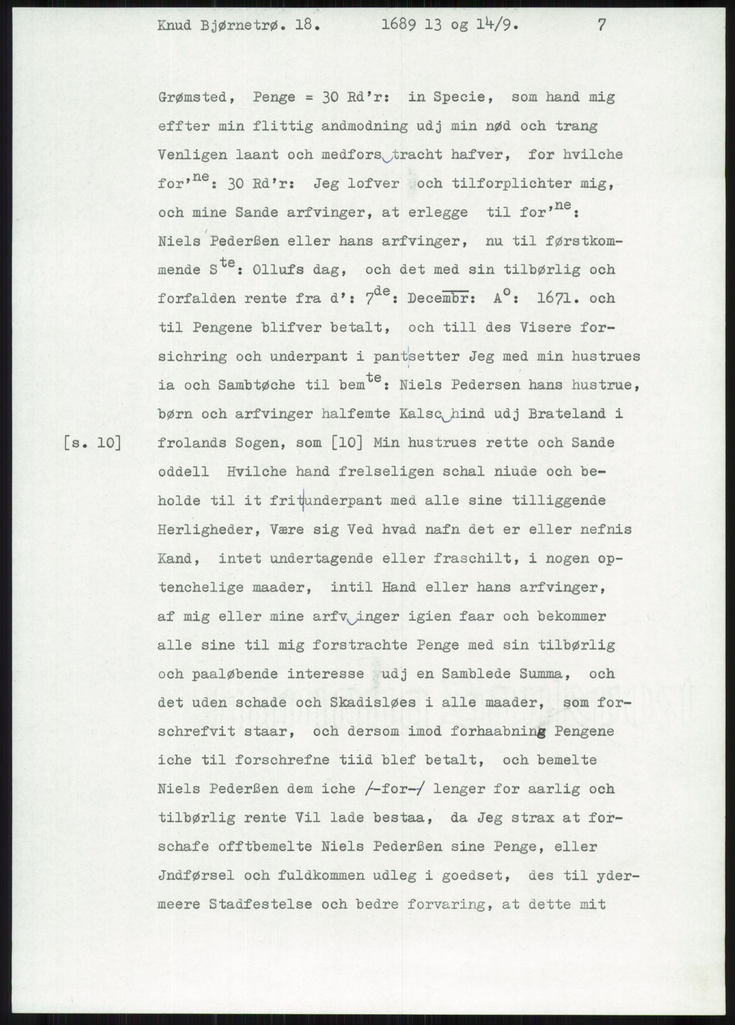 Samlinger til kildeutgivelse, Diplomavskriftsamlingen, AV/RA-EA-4053/H/Ha, p. 456