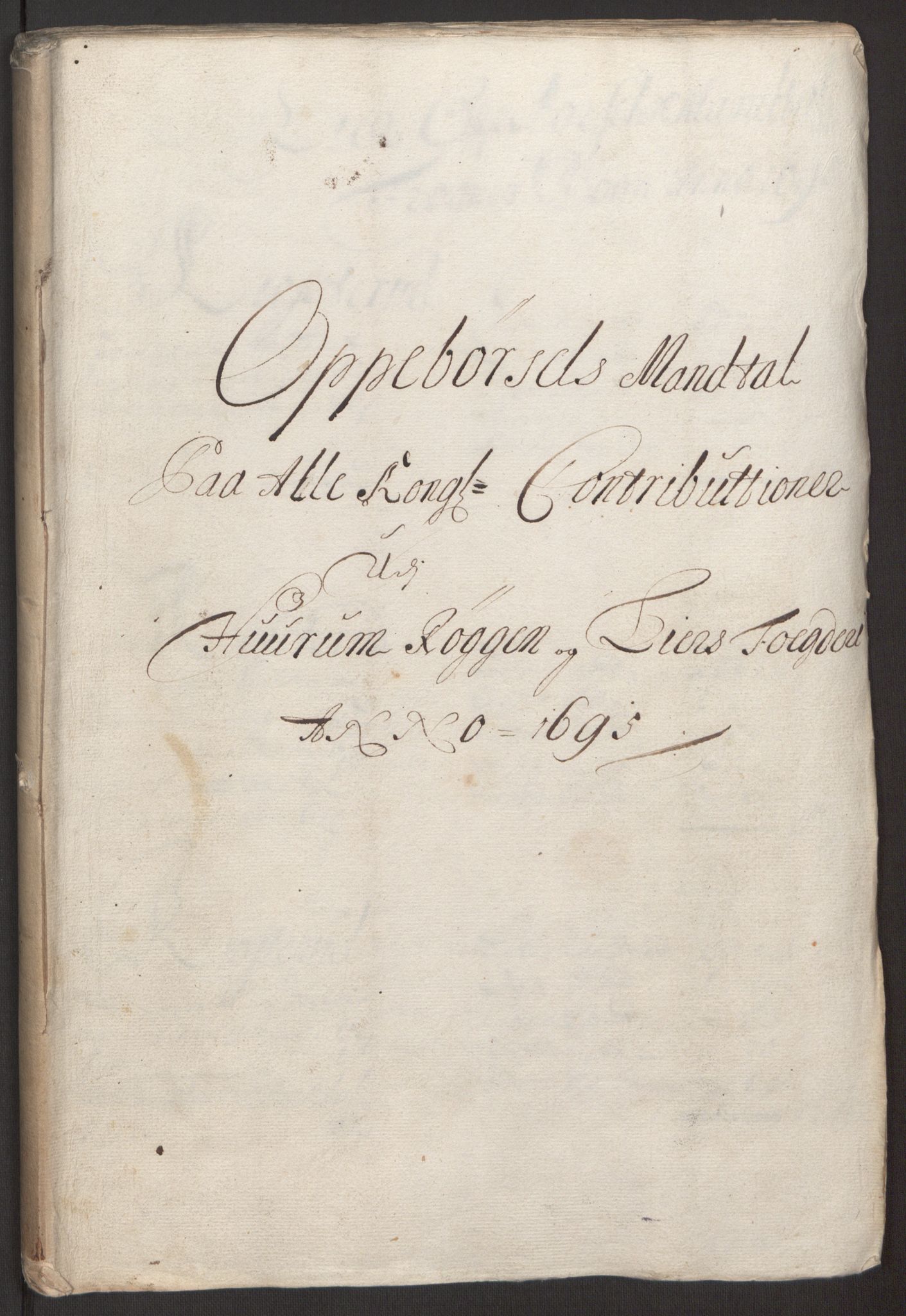 Rentekammeret inntil 1814, Reviderte regnskaper, Fogderegnskap, RA/EA-4092/R30/L1694: Fogderegnskap Hurum, Røyken, Eiker og Lier, 1694-1696, p. 186