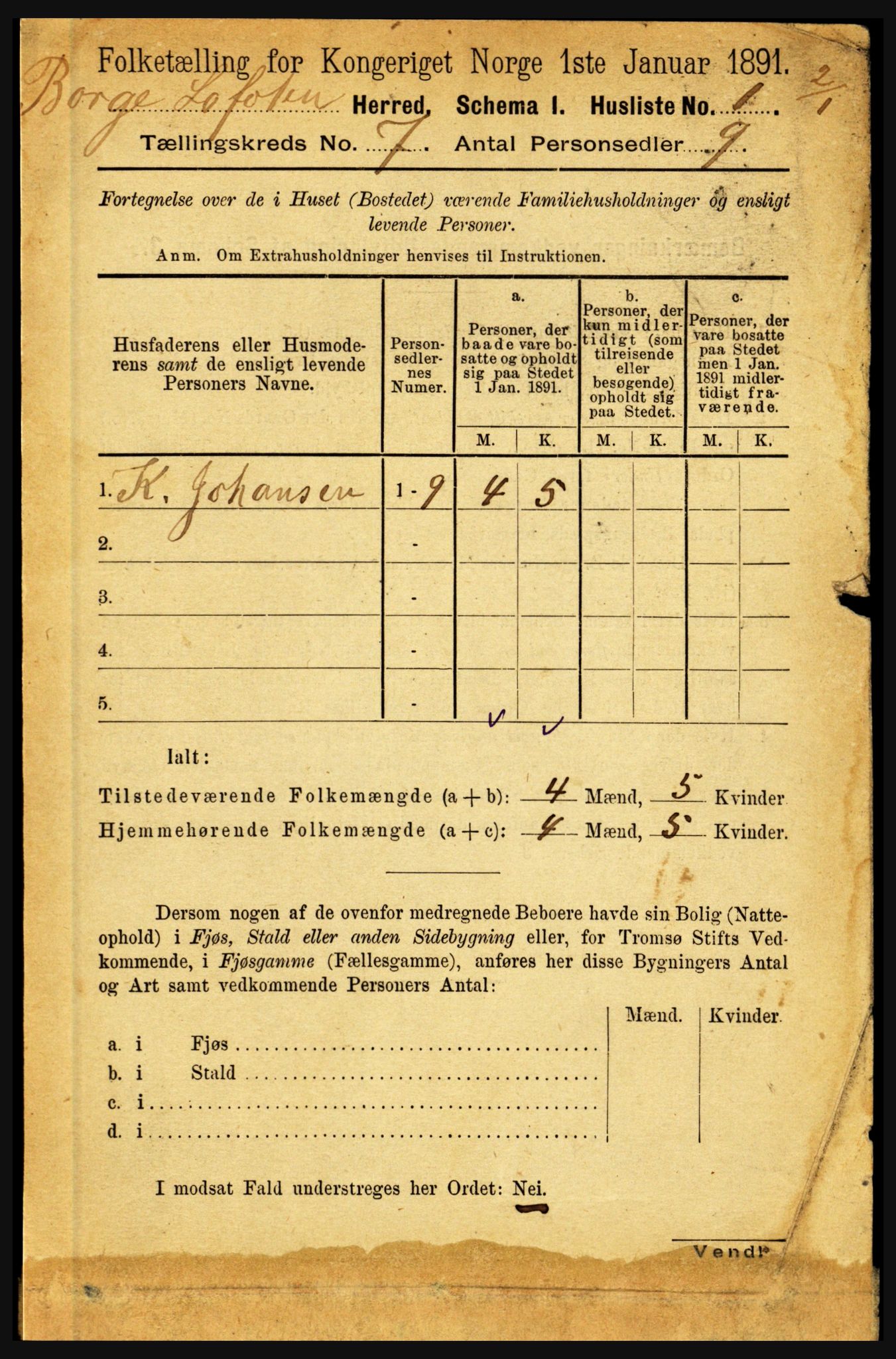 RA, 1891 census for 1862 Borge, 1891, p. 4369