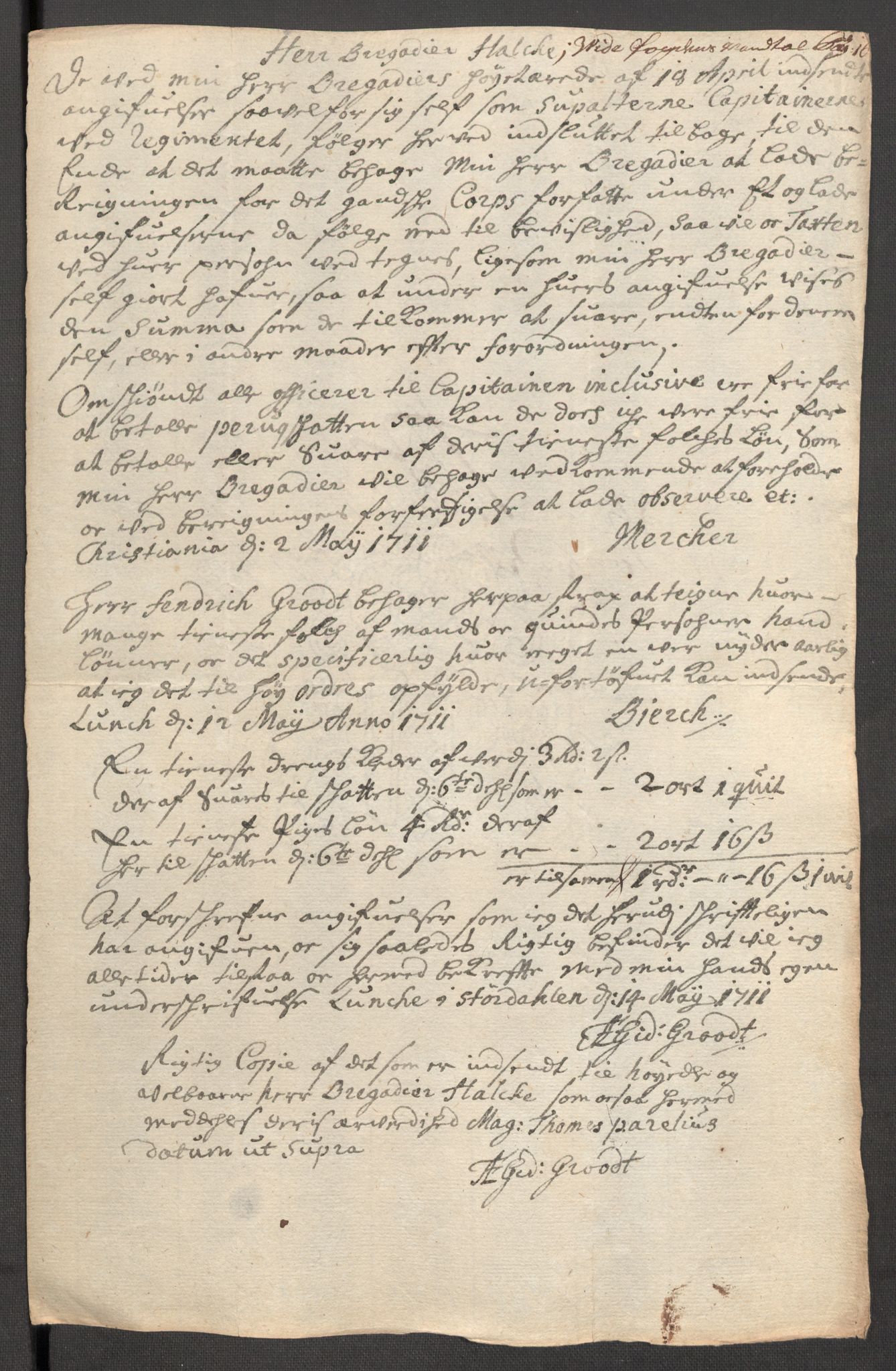 Rentekammeret inntil 1814, Reviderte regnskaper, Fogderegnskap, AV/RA-EA-4092/R62/L4201: Fogderegnskap Stjørdal og Verdal, 1711, p. 499