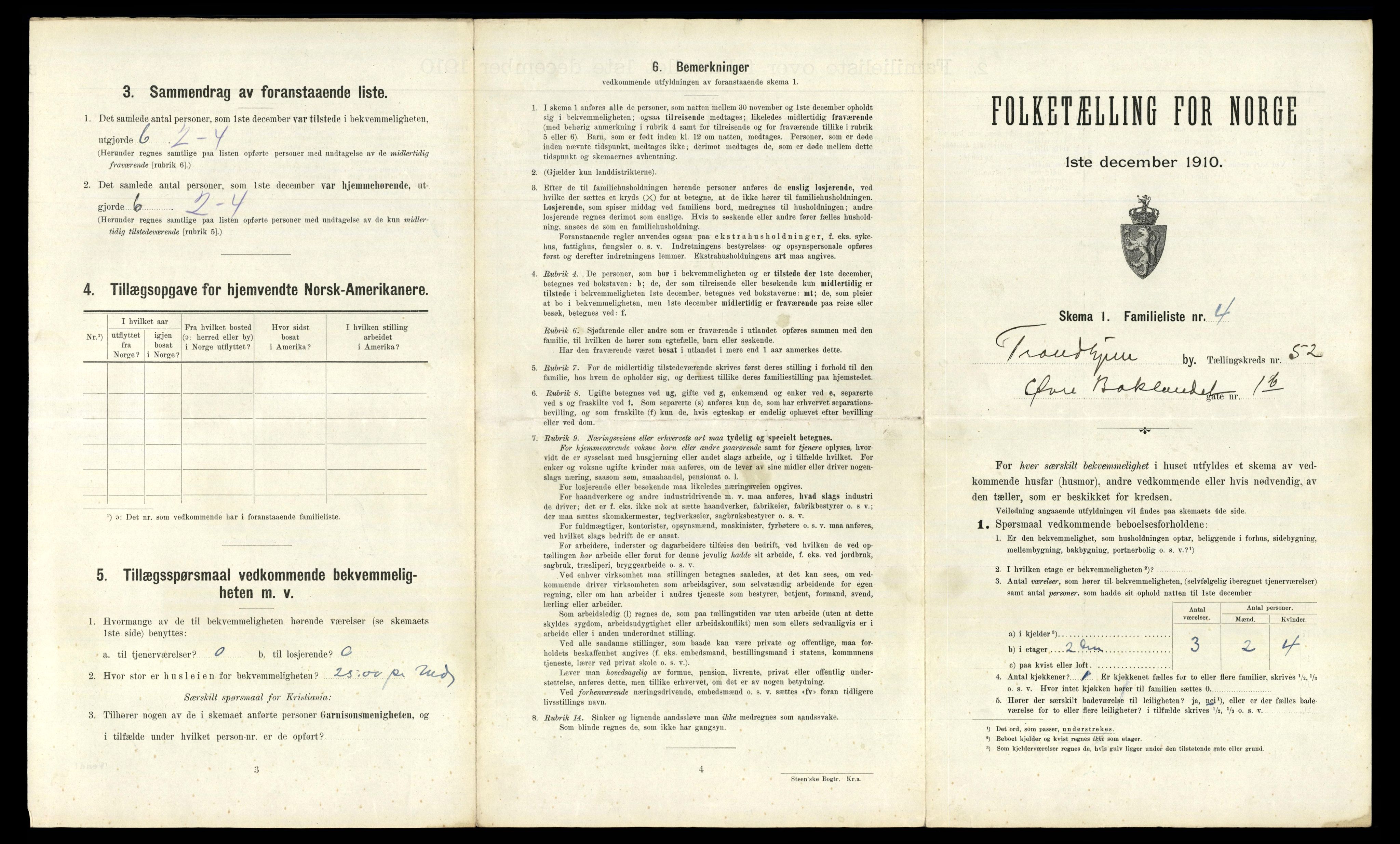 RA, 1910 census for Trondheim, 1910, p. 13673