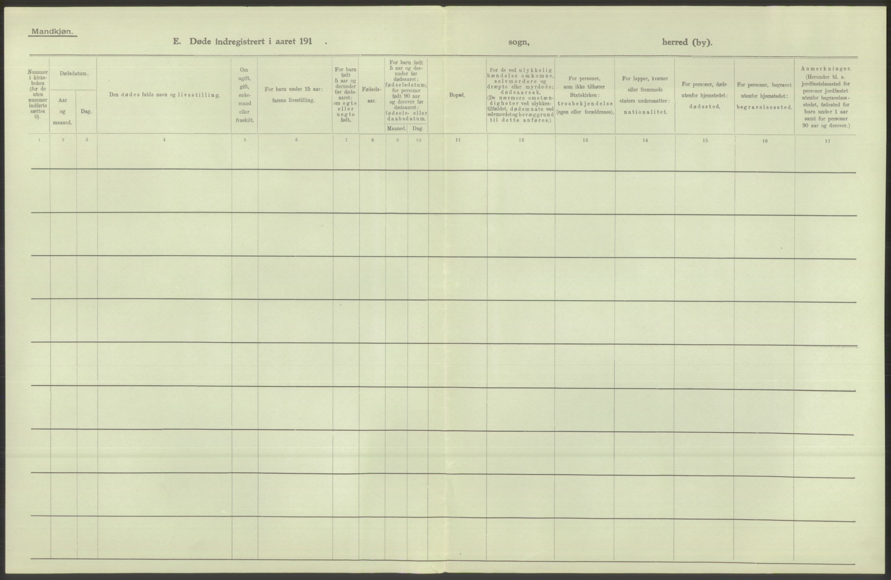 Statistisk sentralbyrå, Sosiodemografiske emner, Befolkning, AV/RA-S-2228/D/Df/Dfb/Dfbe/L0037: Florø by: Levendefødte menn og kvinner, gifte, døde, dødfødte., 1915, p. 2