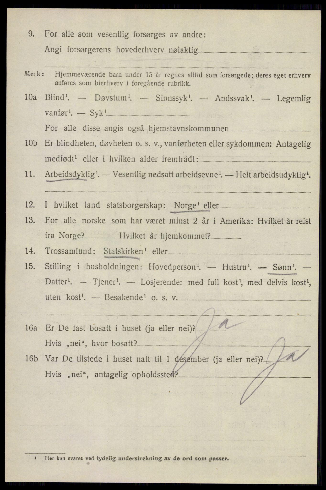 SAO, 1920 census for Fet, 1920, p. 3555