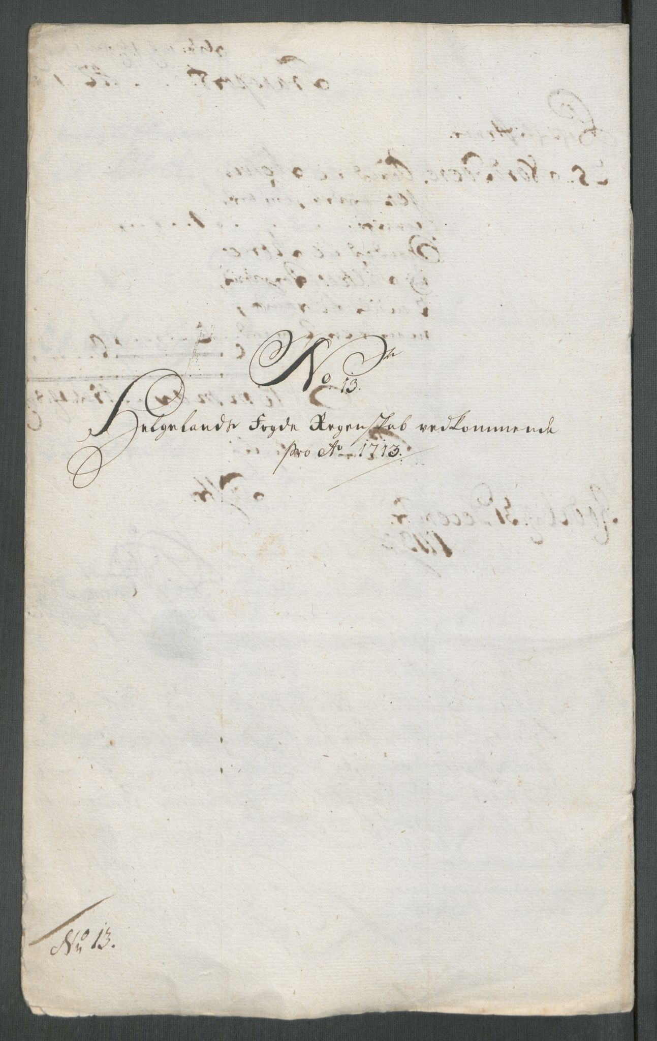 Rentekammeret inntil 1814, Reviderte regnskaper, Fogderegnskap, RA/EA-4092/R65/L4512: Fogderegnskap Helgeland, 1712-1713, p. 423