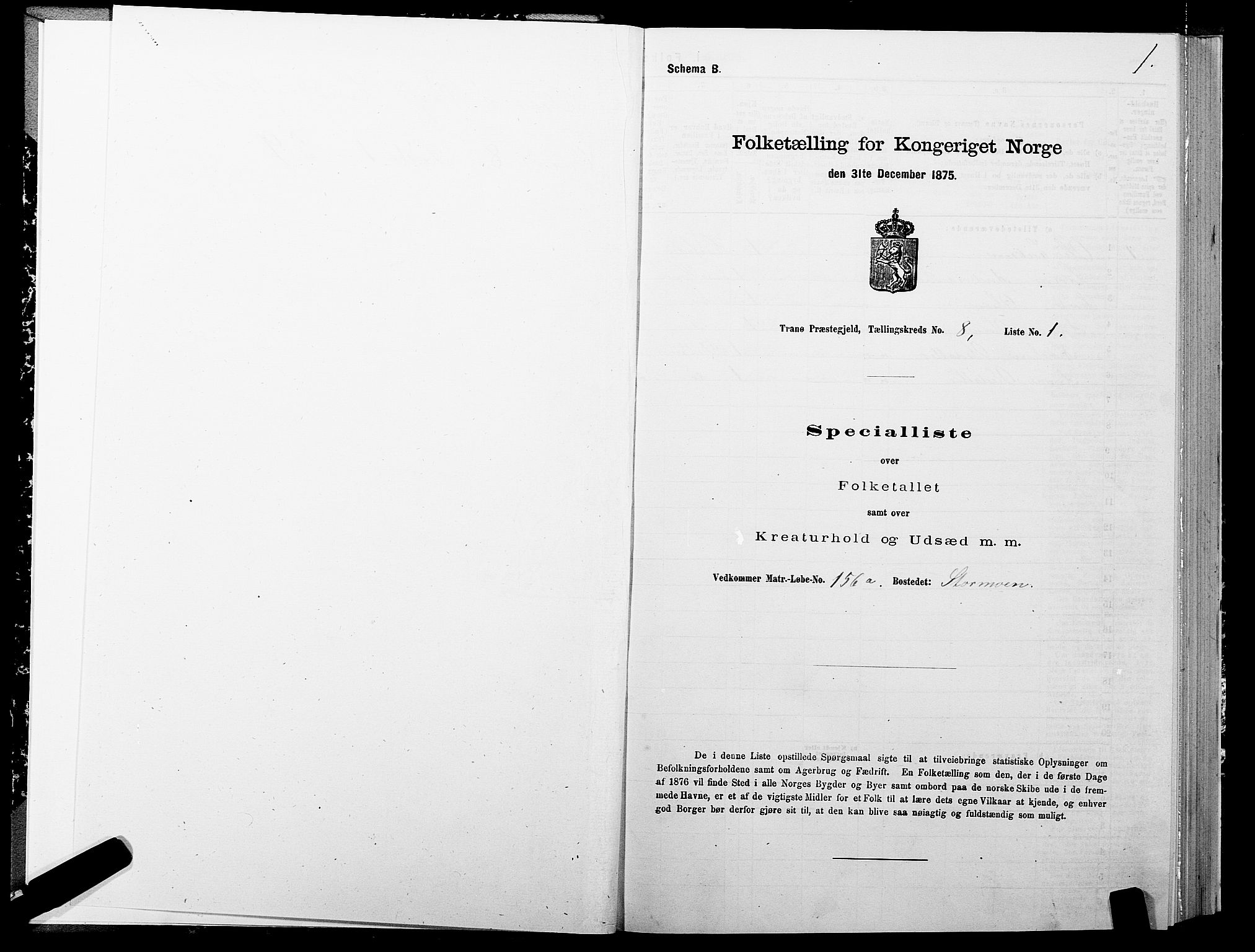 SATØ, 1875 census for 1927P Tranøy, 1875, p. 4001