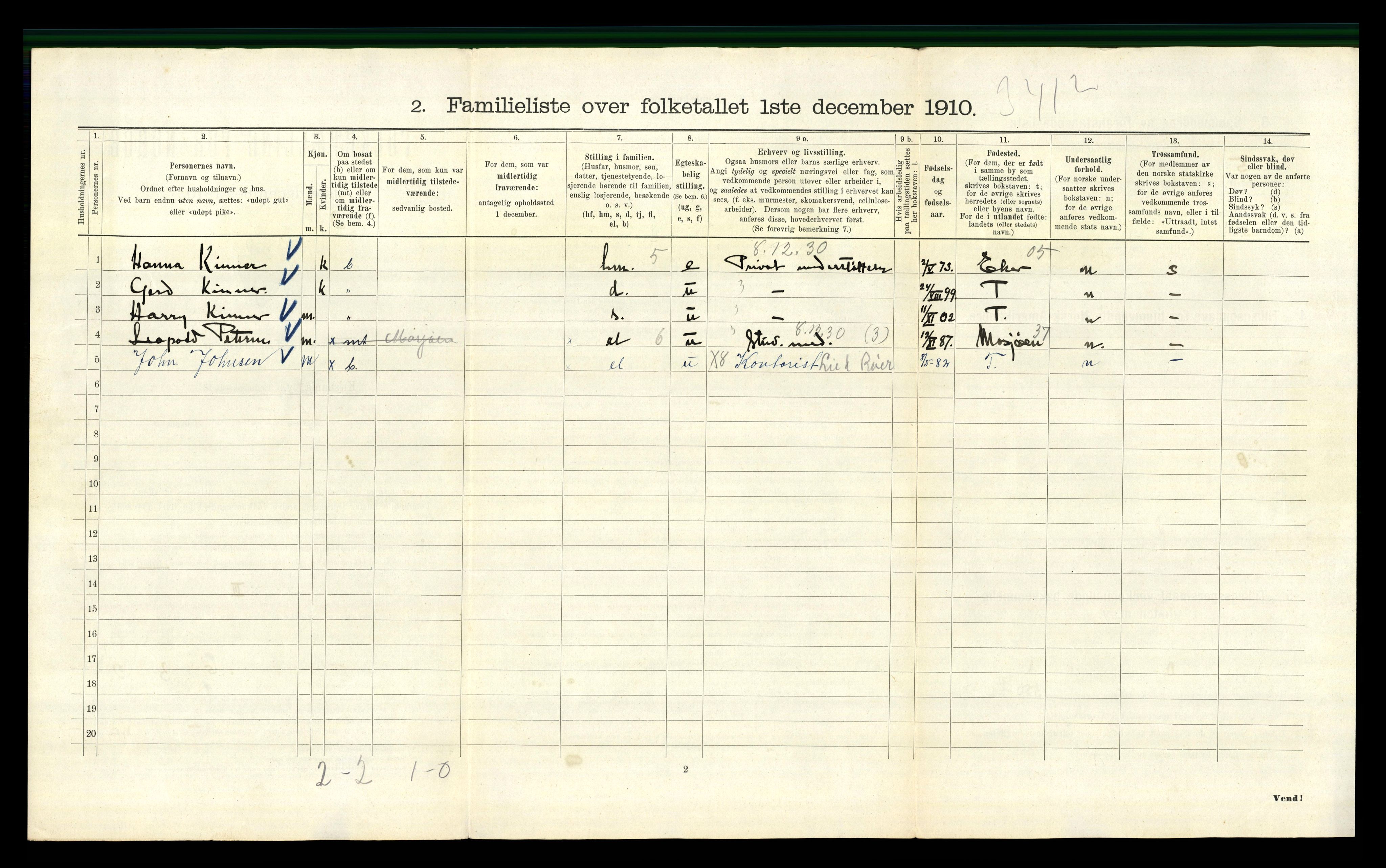 RA, 1910 census for Kristiania, 1910, p. 19538