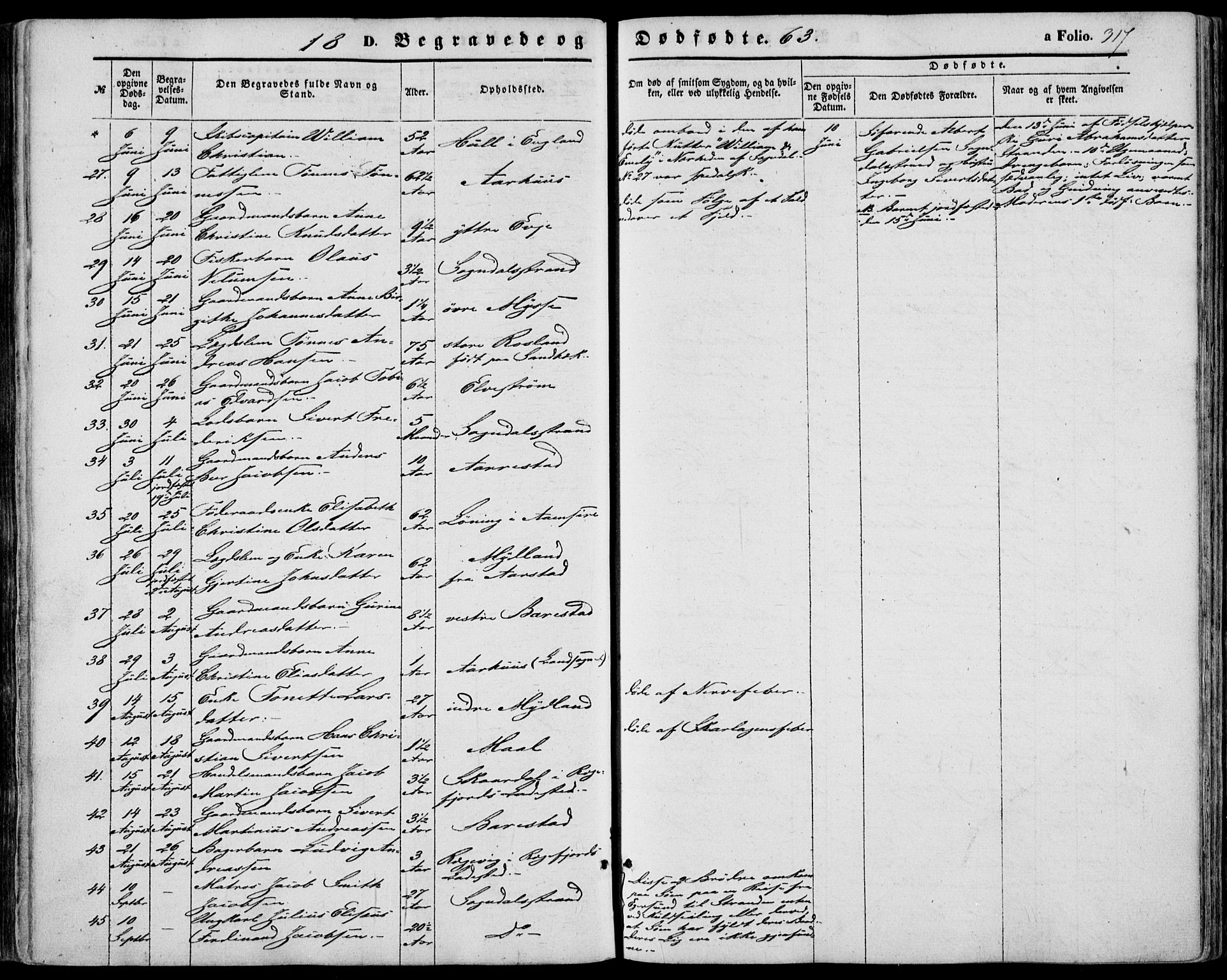 Sokndal sokneprestkontor, AV/SAST-A-101808: Parish register (official) no. A 9, 1857-1874, p. 317