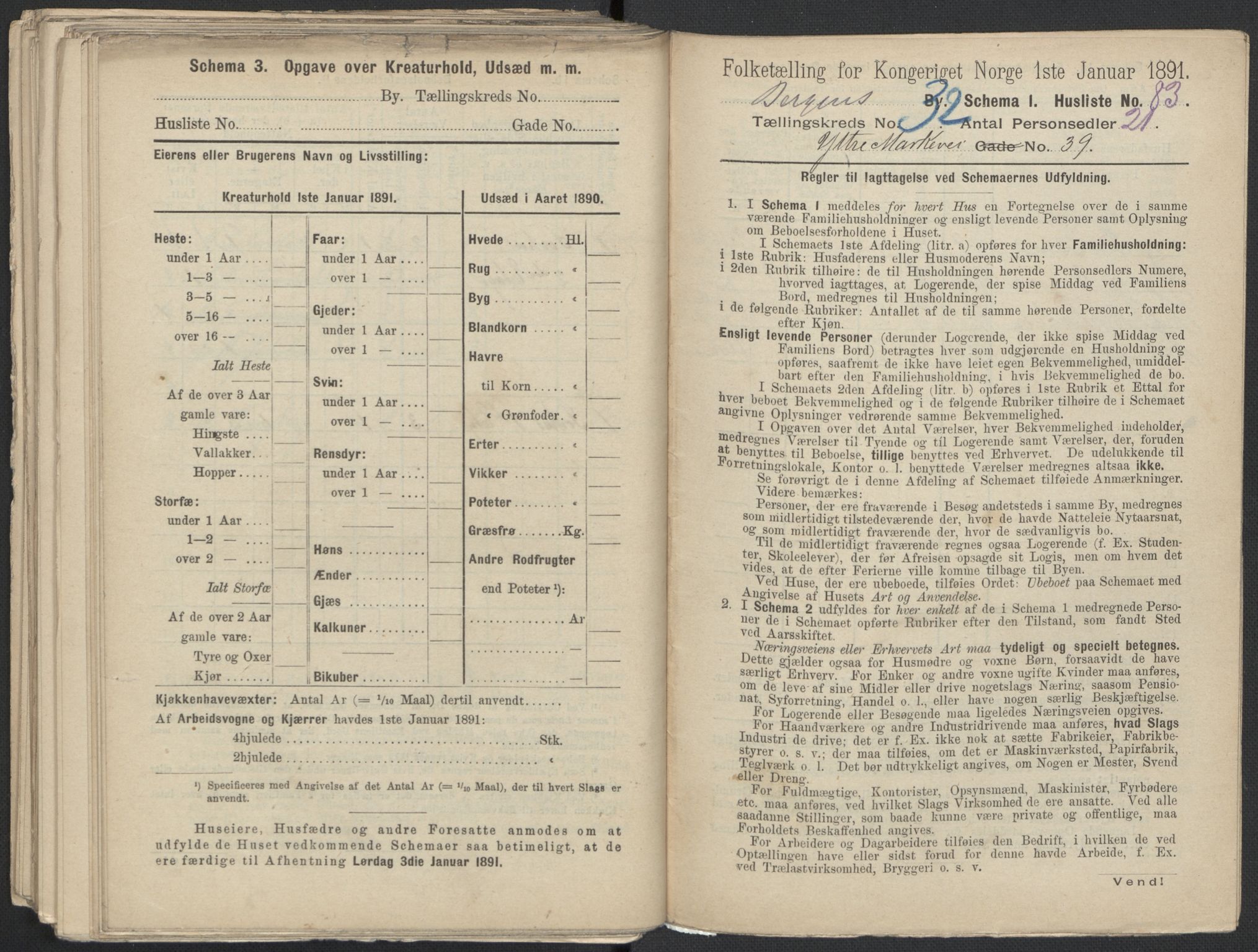 RA, 1891 Census for 1301 Bergen, 1891, p. 5162