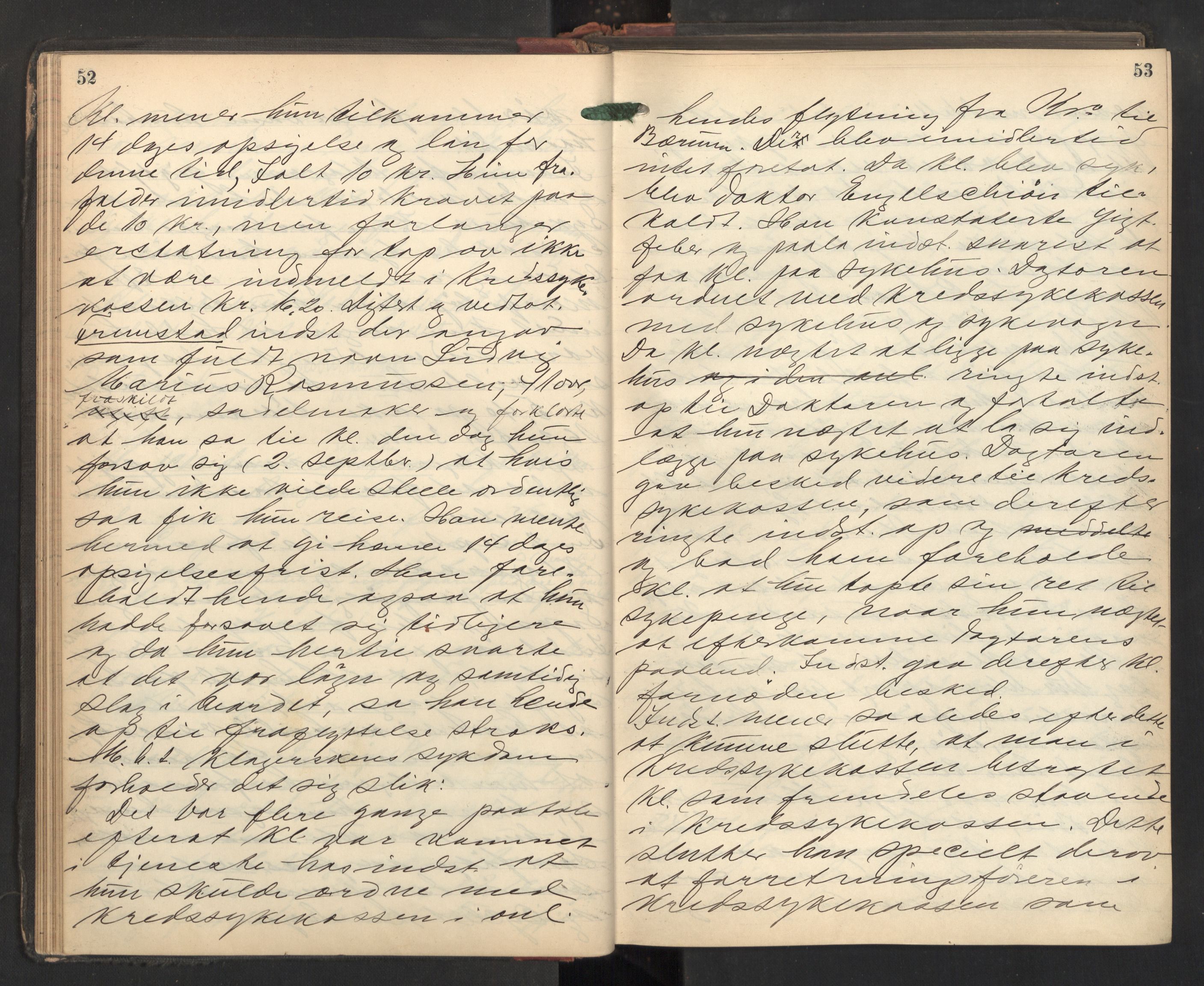 Aker sorenskriveri, AV/SAO-A-10895/F/Fc/Fcb/L0078: Ekstrarettsprotokoll, 1913-1915, p. 52-53
