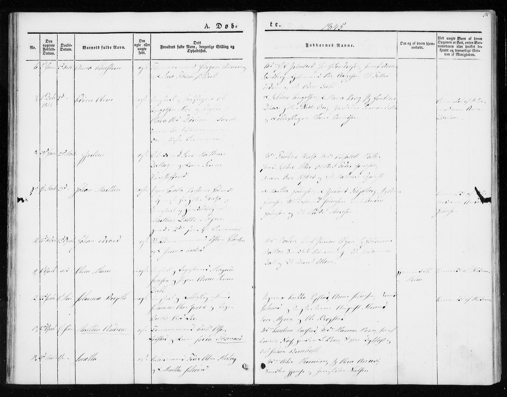 Ministerialprotokoller, klokkerbøker og fødselsregistre - Sør-Trøndelag, AV/SAT-A-1456/604/L0183: Parish register (official) no. 604A04, 1841-1850, p. 25