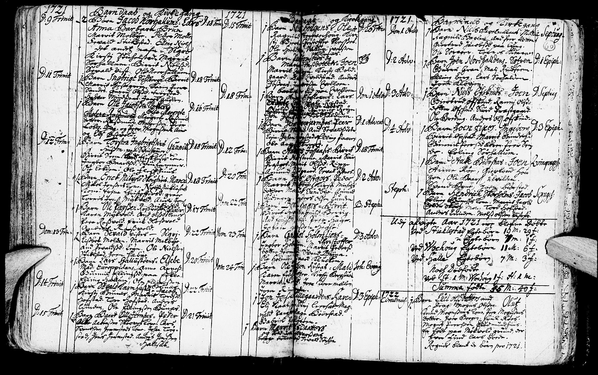 Ministerialprotokoller, klokkerbøker og fødselsregistre - Nord-Trøndelag, SAT/A-1458/723/L0230: Parish register (official) no. 723A01, 1705-1747, p. 60