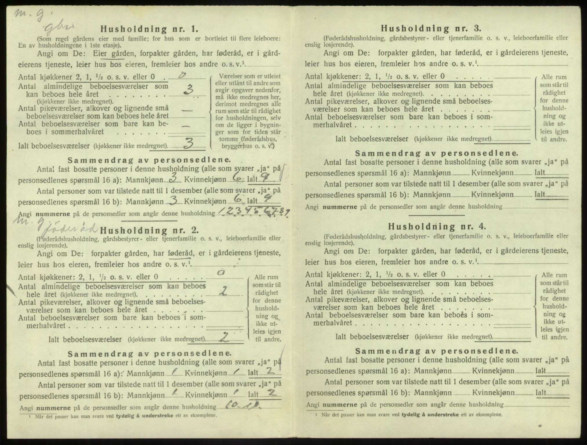 SAB, 1920 census for Askvoll, 1920, p. 372