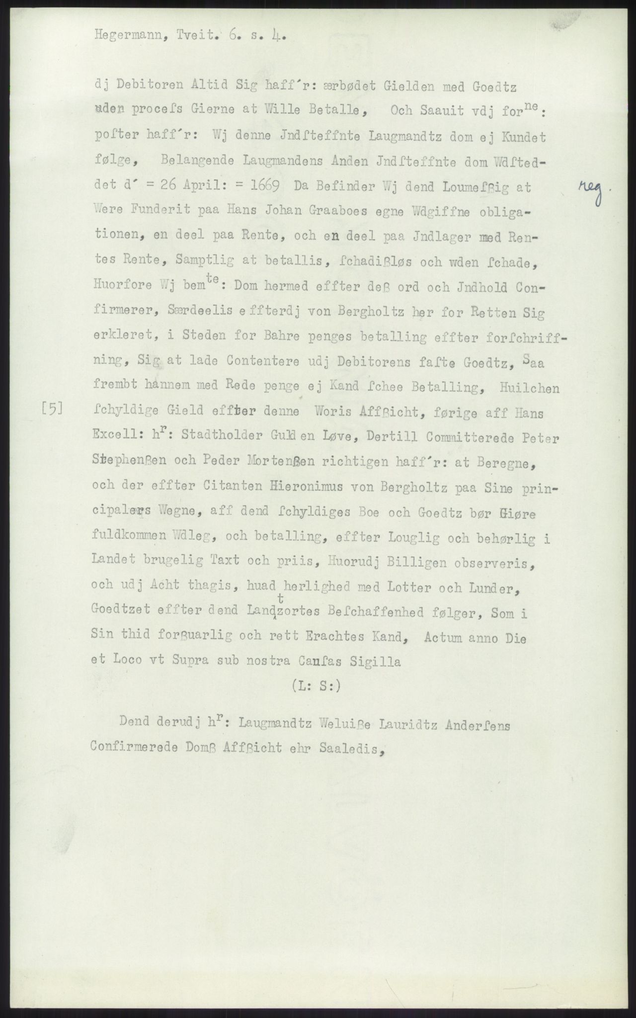 Samlinger til kildeutgivelse, Diplomavskriftsamlingen, AV/RA-EA-4053/H/Ha, p. 1384