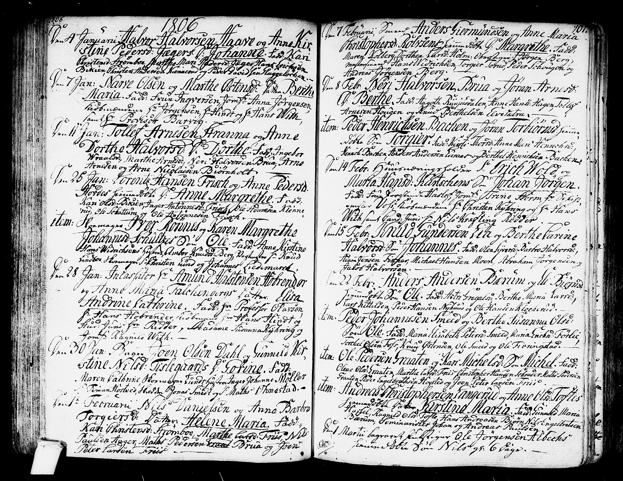 Kongsberg kirkebøker, SAKO/A-22/F/Fa/L0007: Parish register (official) no. I 7, 1795-1816, p. 101