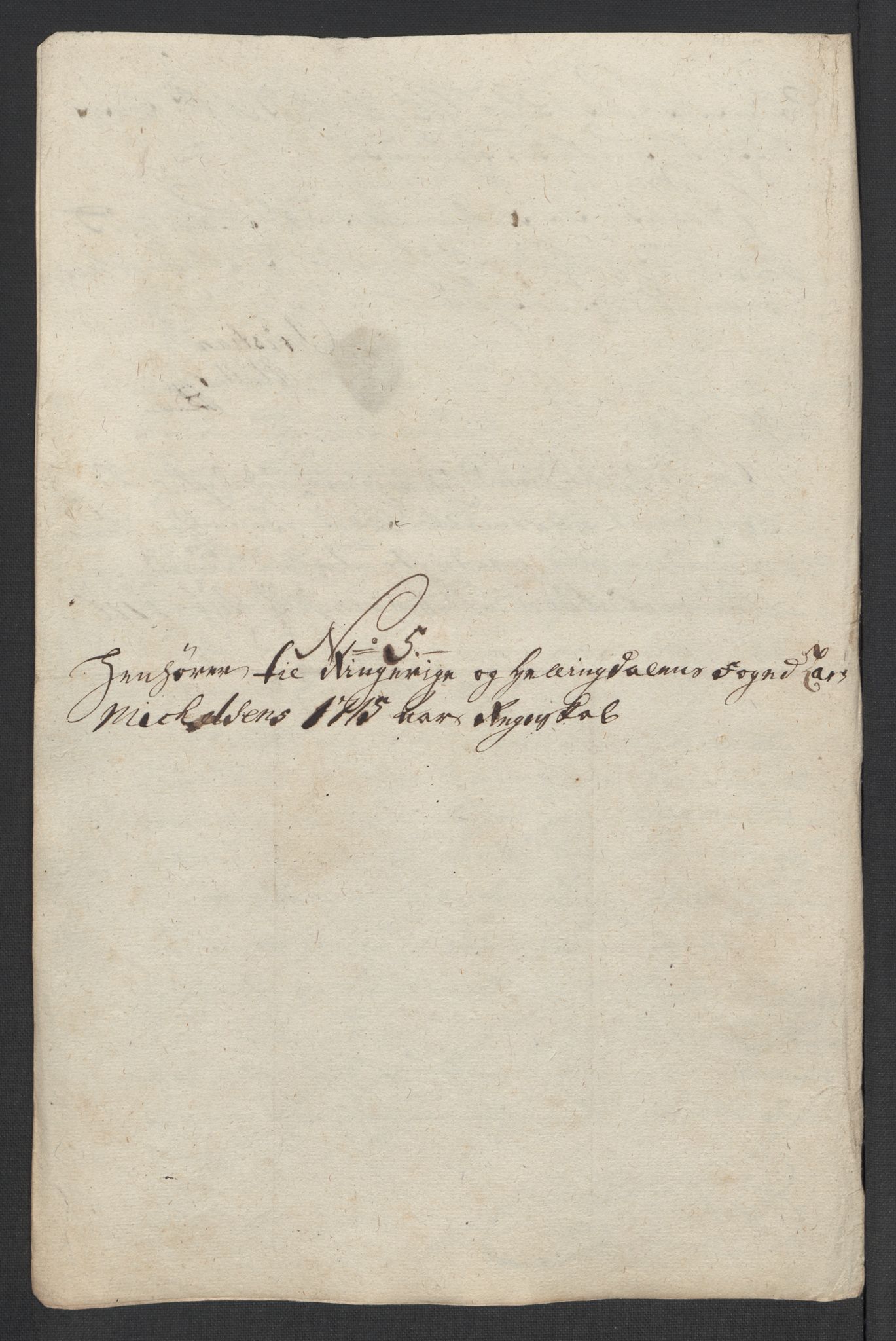 Rentekammeret inntil 1814, Reviderte regnskaper, Fogderegnskap, RA/EA-4092/R23/L1473: Fogderegnskap Ringerike og Hallingdal, 1715, p. 126