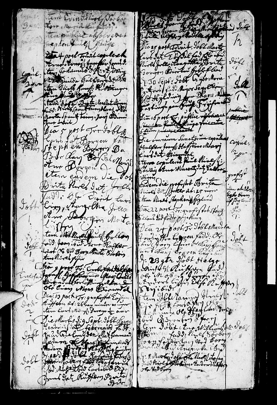 Os sokneprestembete, SAB/A-99929: Parish register (official) no. A 2, 1723-1758, p. 12