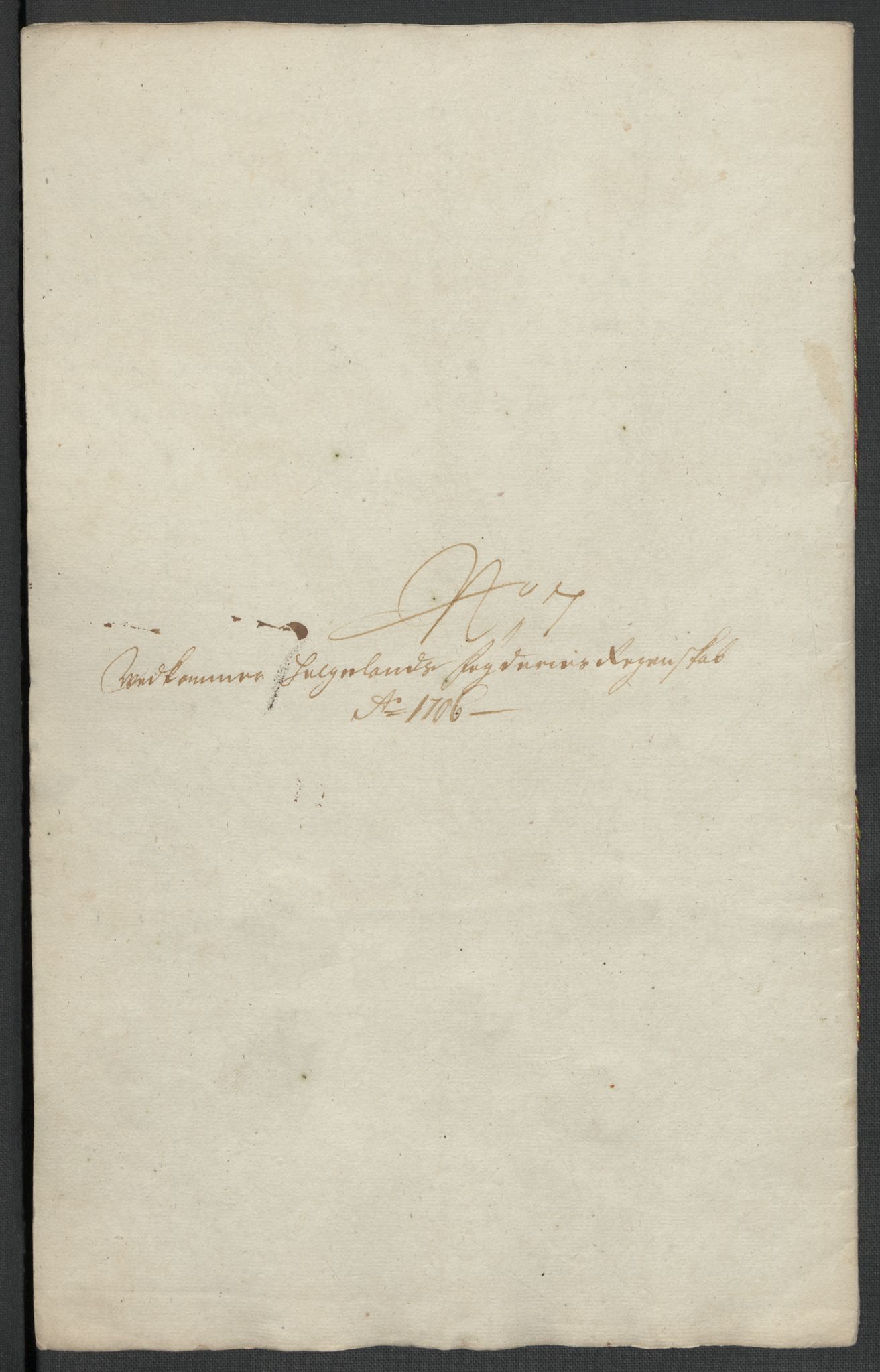 Rentekammeret inntil 1814, Reviderte regnskaper, Fogderegnskap, RA/EA-4092/R65/L4509: Fogderegnskap Helgeland, 1706-1707, p. 121