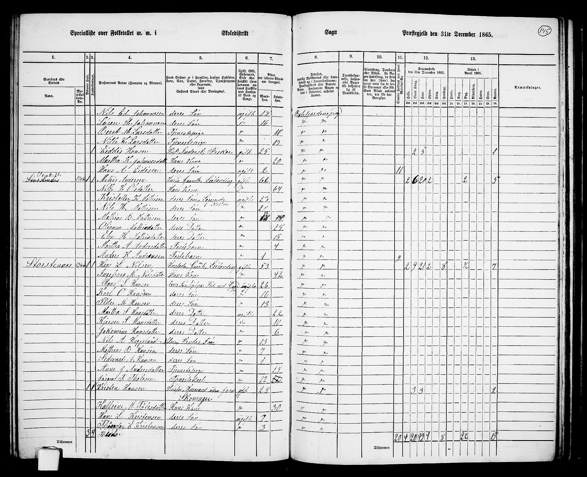 RA, 1865 census for Balsfjord, 1865, p. 82