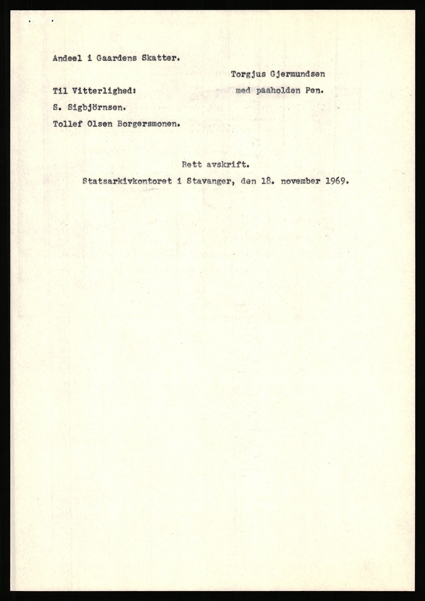 Statsarkivet i Stavanger, SAST/A-101971/03/Y/Yj/L0103: Avskrifter fra Vest-Agder sortert etter gårdsnavn: Bjunes - Kulien, 1750-1930, p. 107