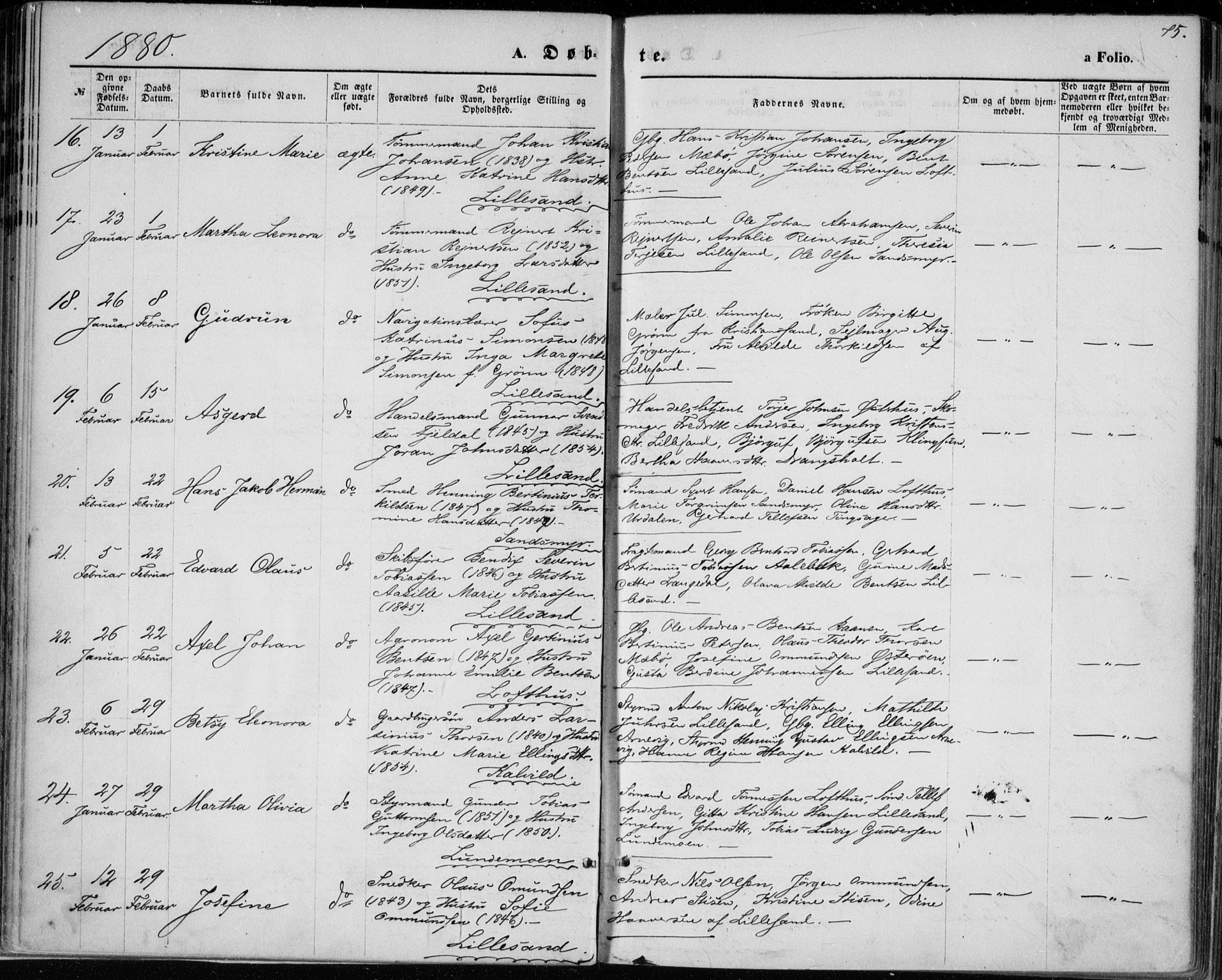 Vestre Moland sokneprestkontor, AV/SAK-1111-0046/F/Fa/Fab/L0008: Parish register (official) no. A 8, 1873-1883, p. 75