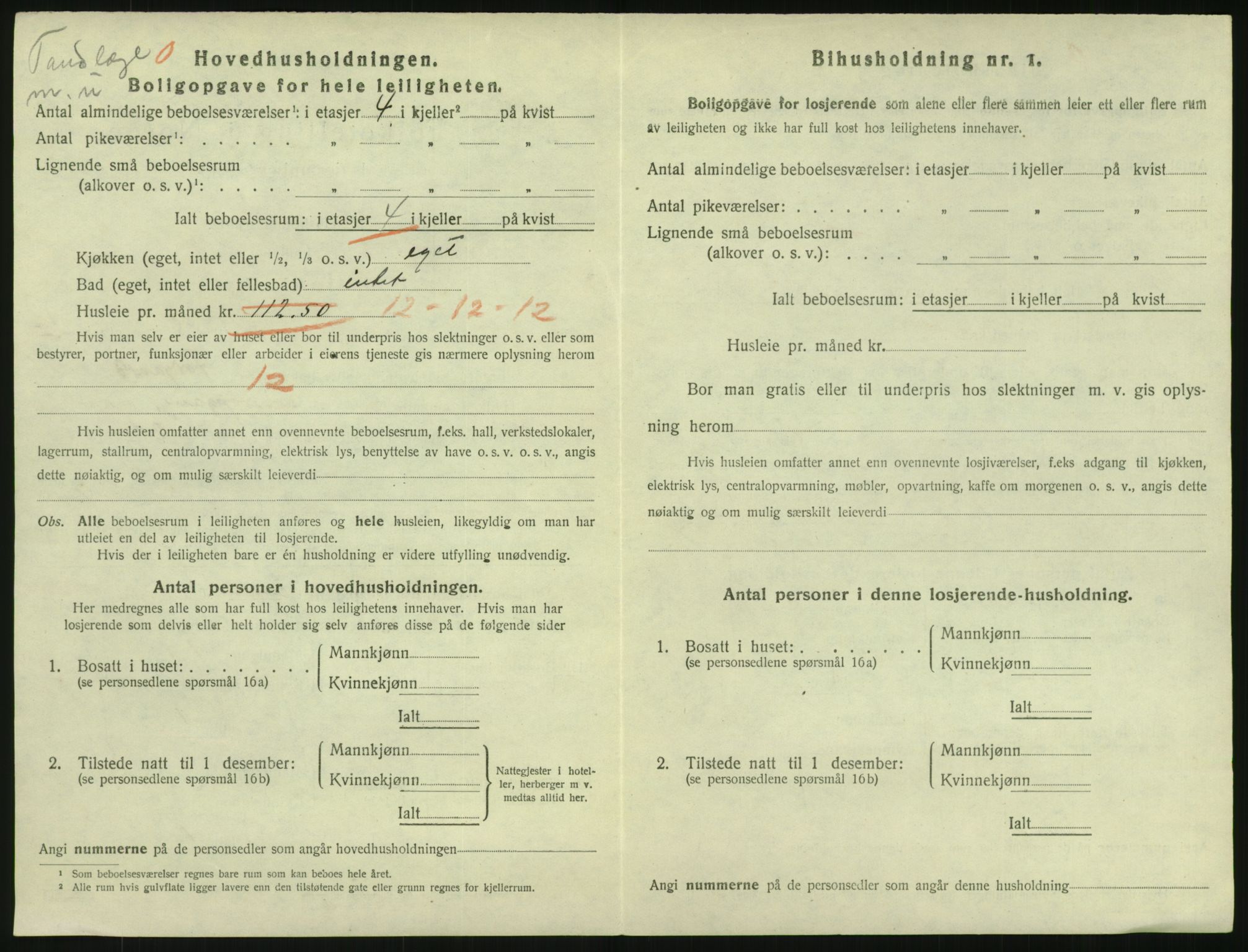 SAO, 1920 census for Kristiania, 1920, p. 109358