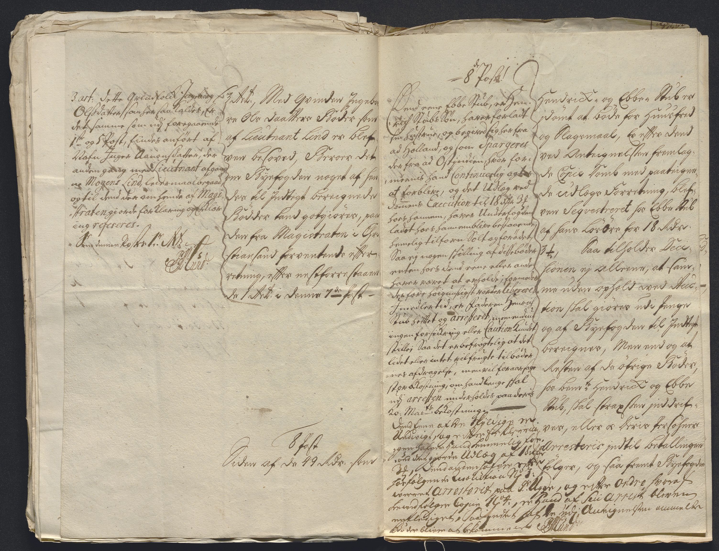 Rentekammeret inntil 1814, Reviderte regnskaper, Byregnskaper, AV/RA-EA-4066/R/Rm/L0286: [M19] Sikt og sakefall, 1719-1727, p. 309