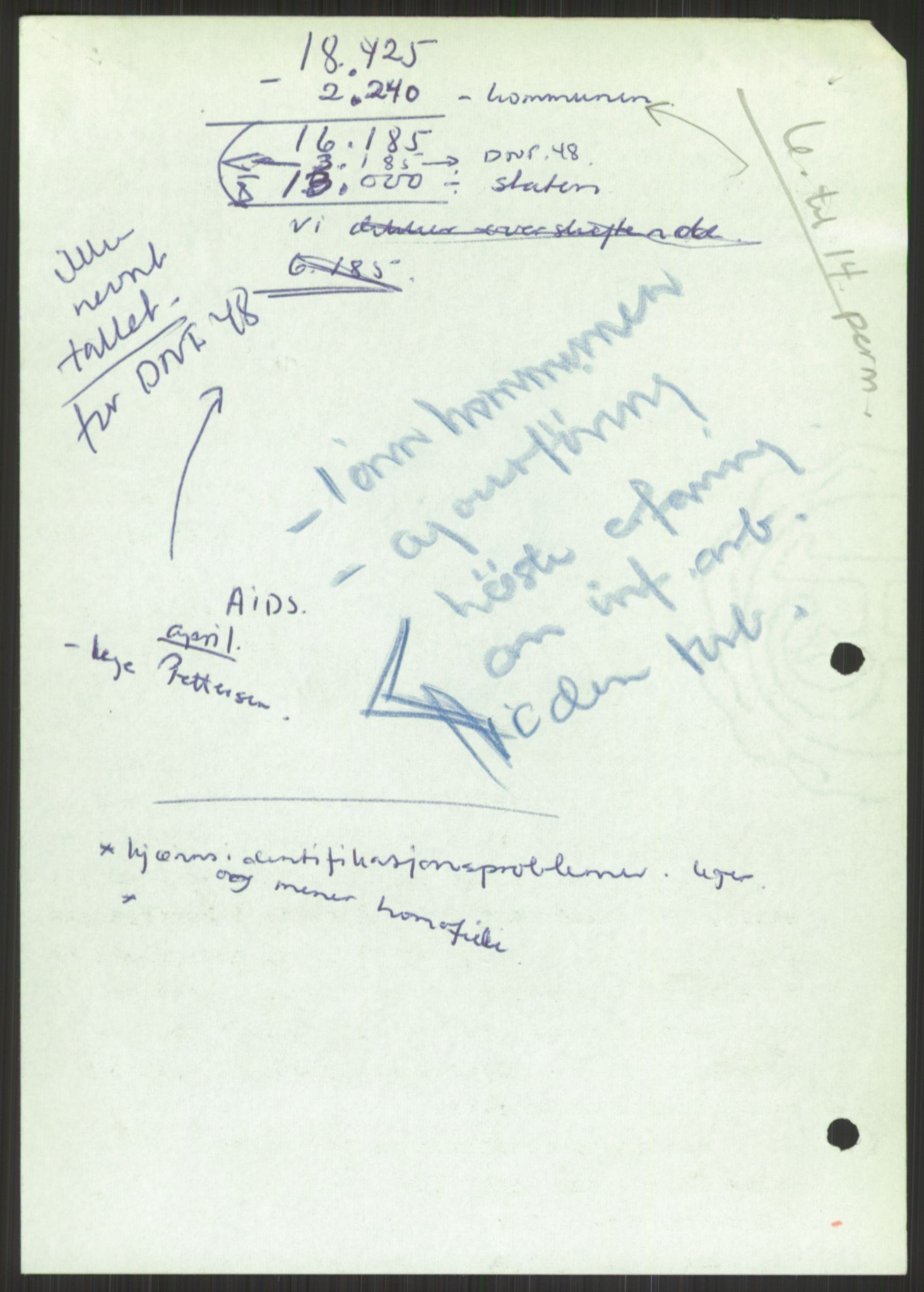 Det Norske Forbundet av 1948/Landsforeningen for Lesbisk og Homofil Frigjøring, AV/RA-PA-1216/D/Db/L0001: Aids, 1983-1987, p. 81