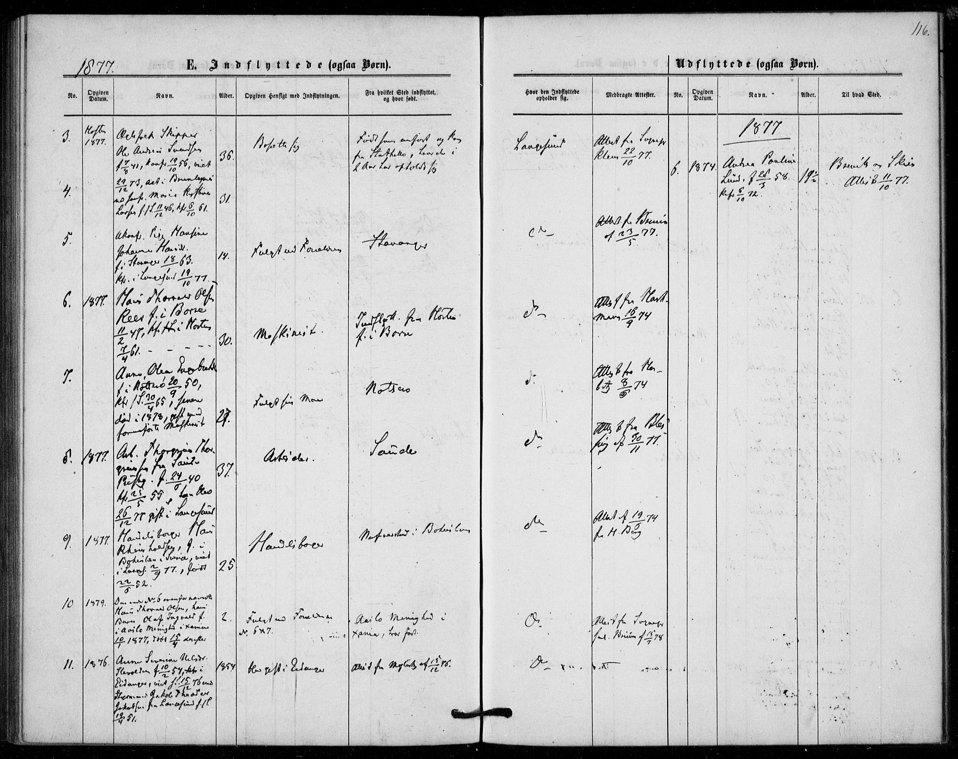 Langesund kirkebøker, SAKO/A-280/F/Fa/L0001: Parish register (official) no. 1, 1870-1877, p. 116