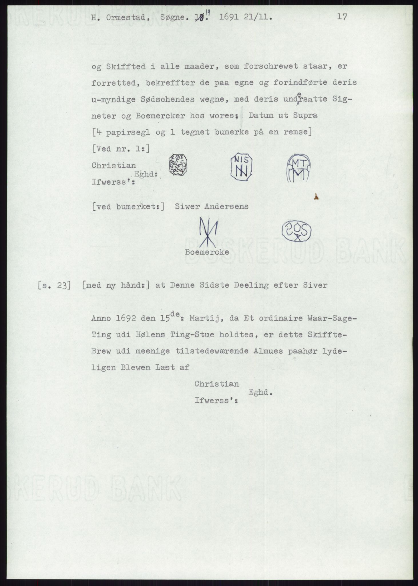 Samlinger til kildeutgivelse, Diplomavskriftsamlingen, AV/RA-EA-4053/H/Ha, p. 2271