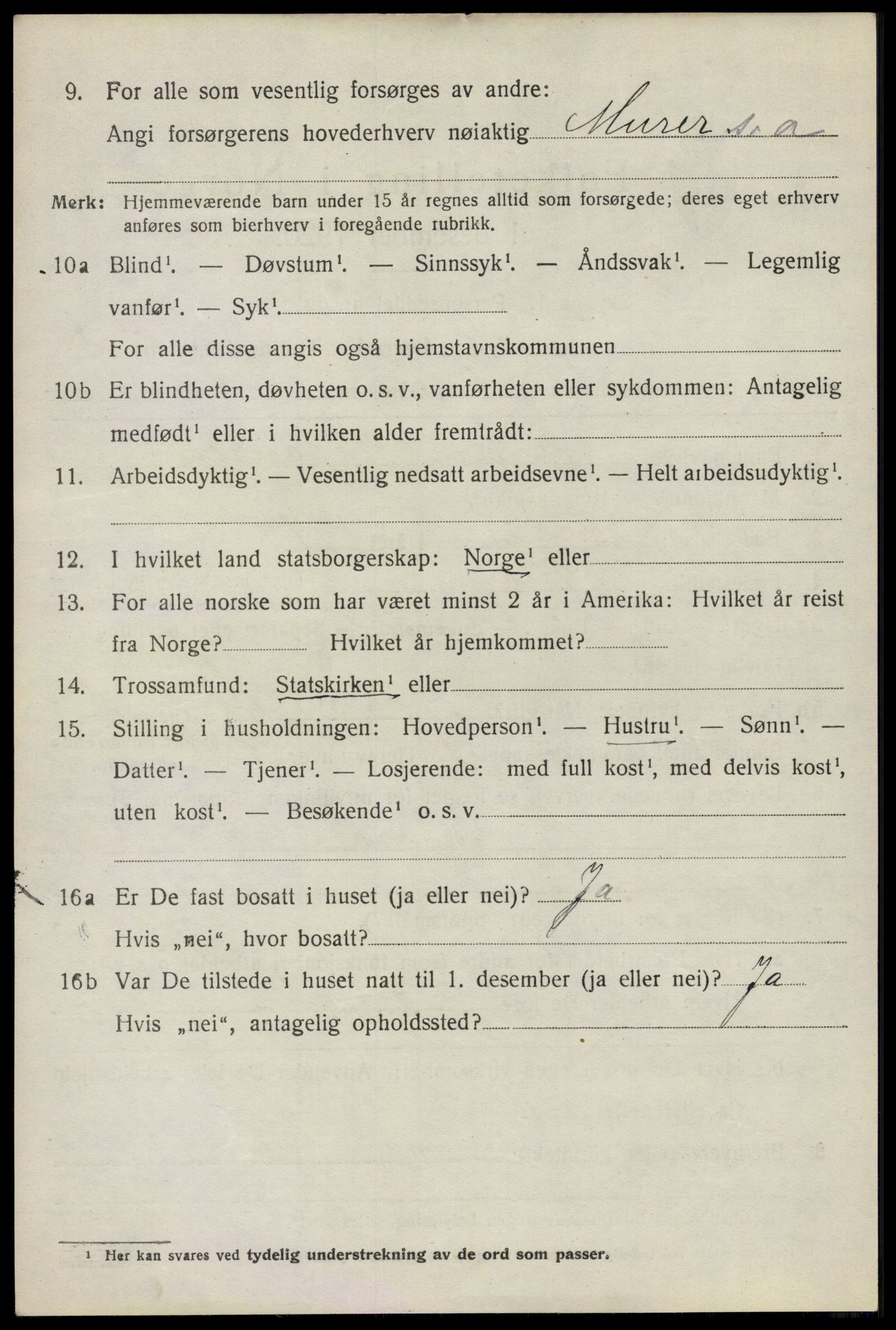 SAO, 1920 census for Moss land district, 1920, p. 1966