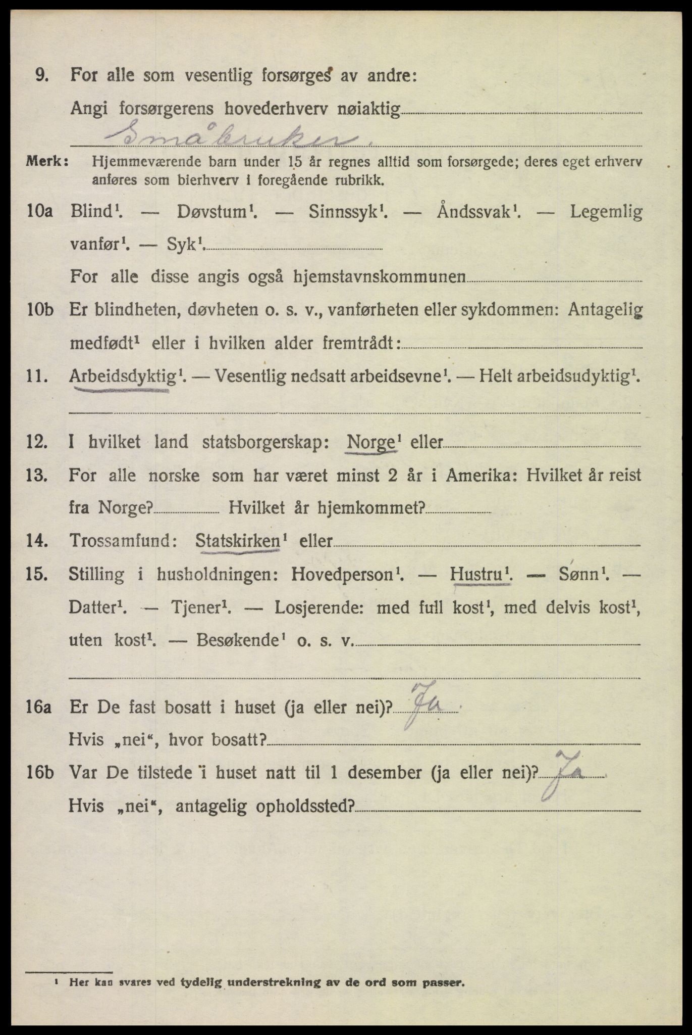 SAH, 1920 census for Stor-Elvdal, 1920, p. 5835
