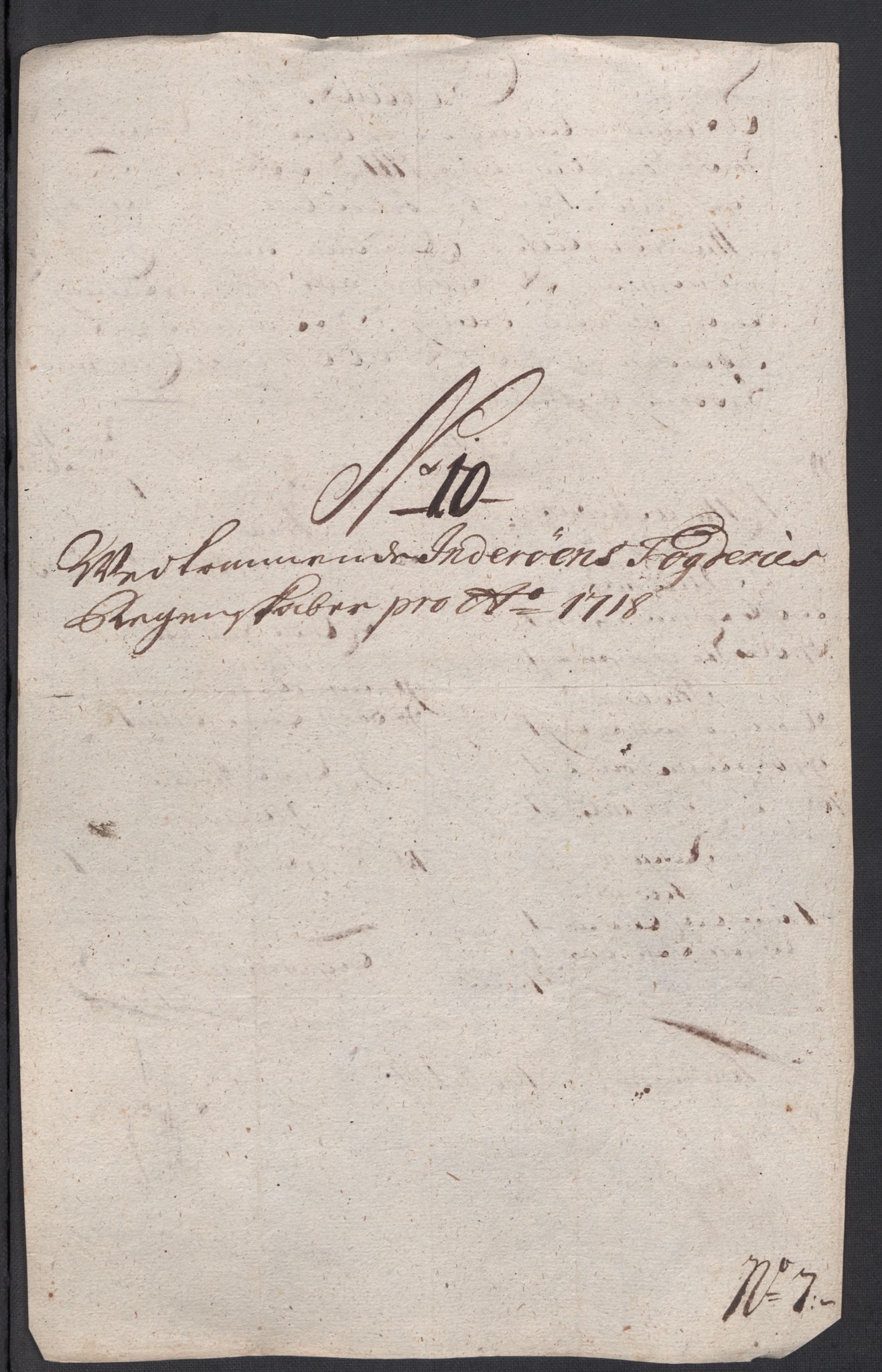 Rentekammeret inntil 1814, Reviderte regnskaper, Fogderegnskap, RA/EA-4092/R63/L4326: Fogderegnskap Inderøy, 1718, p. 148