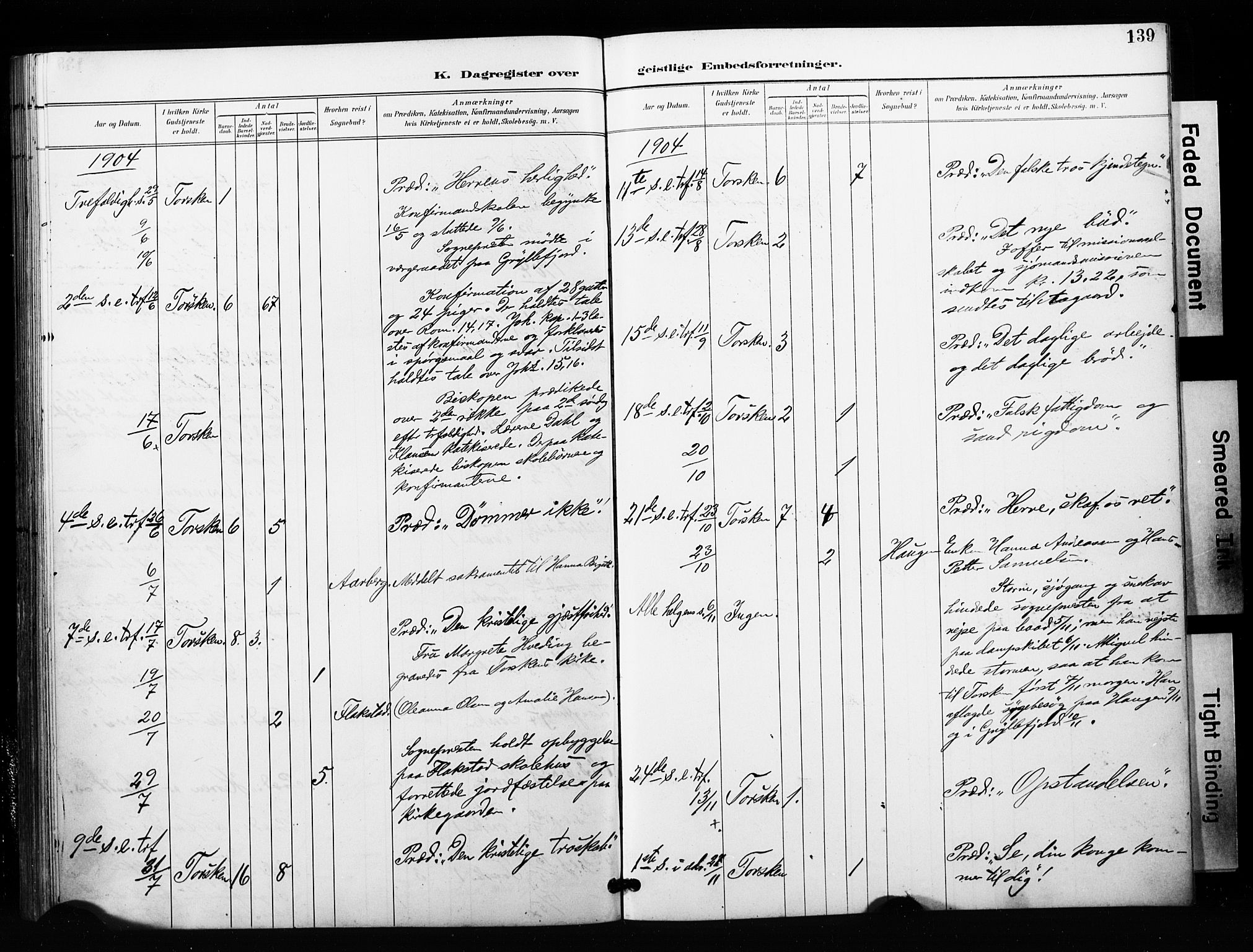 Berg sokneprestkontor, SATØ/S-1318/G/Ga/Gaa/L0006kirke: Parish register (official) no. 6, 1894-1904, p. 139