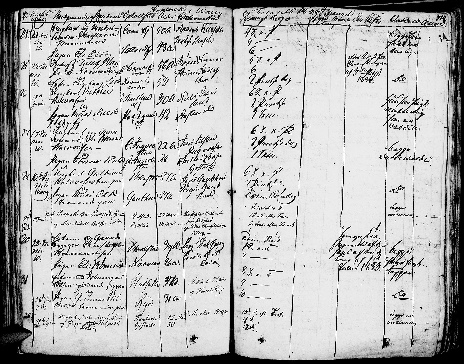 Vang prestekontor, Hedmark, AV/SAH-PREST-008/H/Ha/Haa/L0009: Parish register (official) no. 9, 1826-1841, p. 384