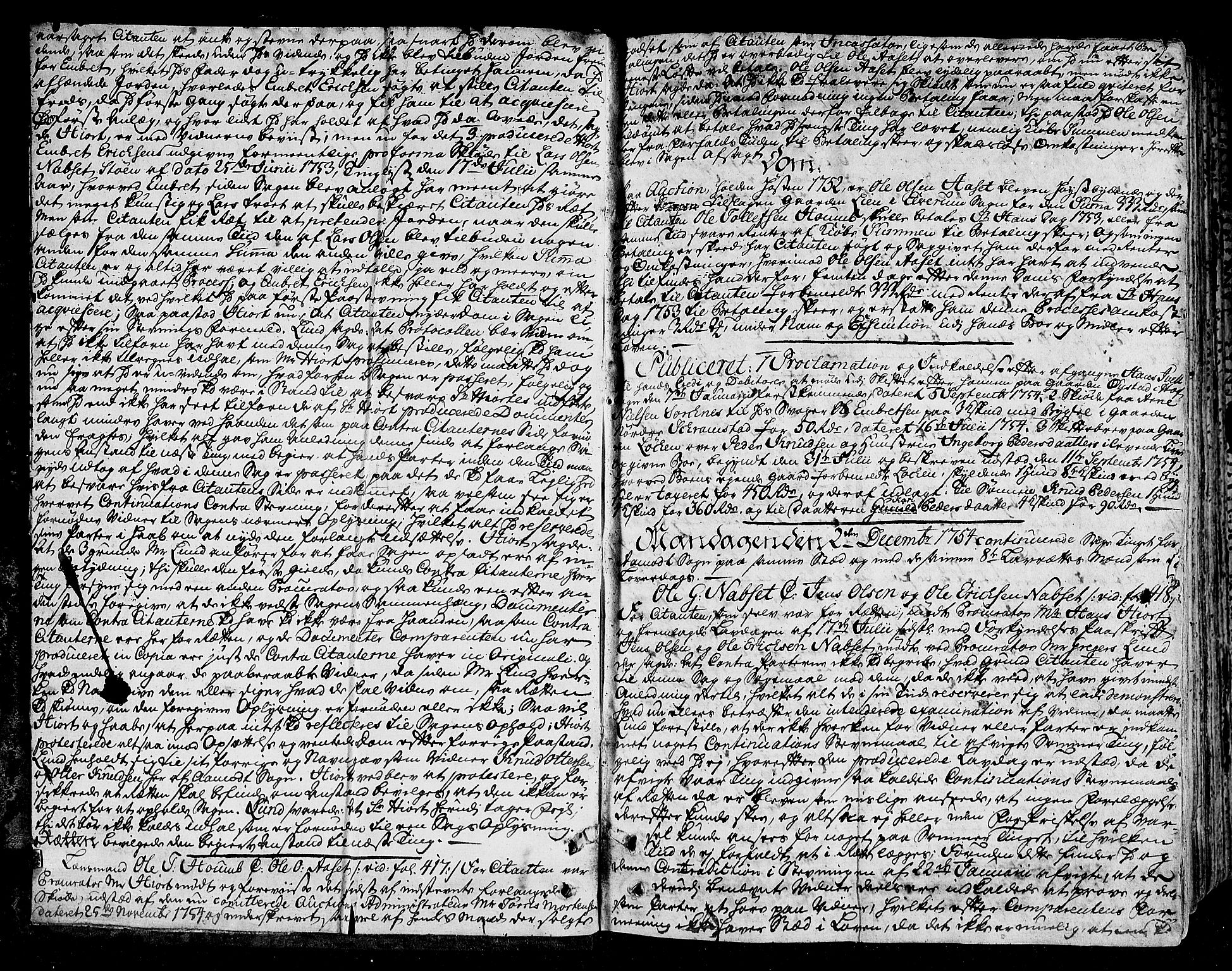 Solør og Østerdalen sorenskriveri, AV/SAH-TING-024/G/Gb/L0067: Tingbok, 1754-1757, p. 1b-2a