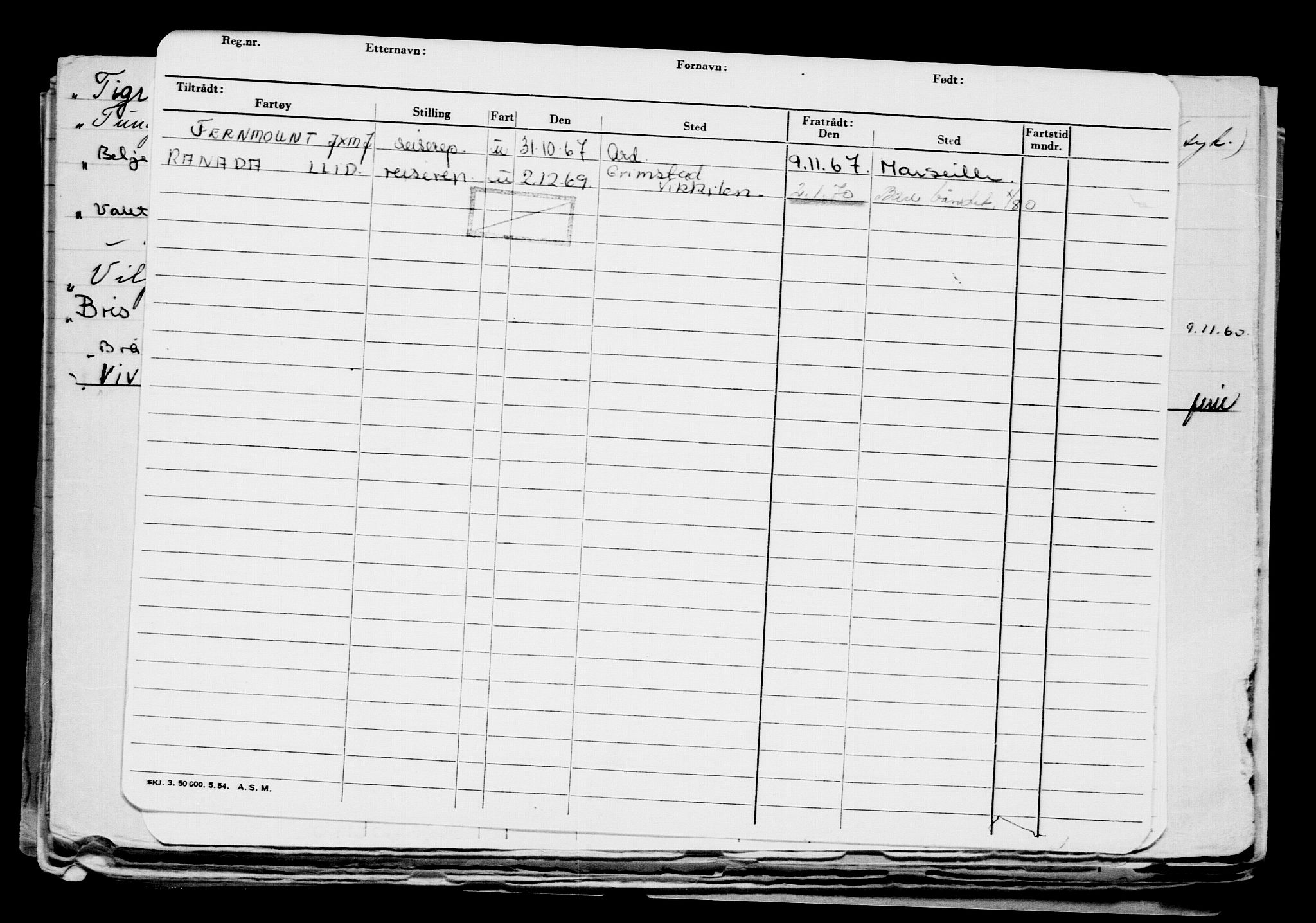 Direktoratet for sjømenn, AV/RA-S-3545/G/Gb/L0087: Hovedkort, 1909-1910, p. 119