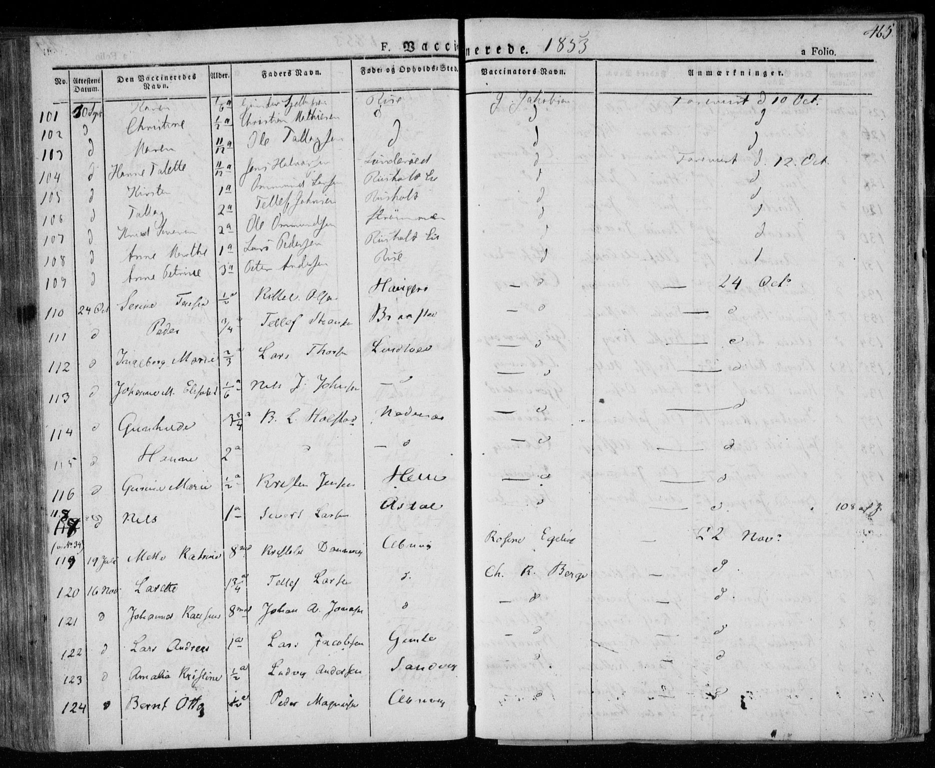 Øyestad sokneprestkontor, AV/SAK-1111-0049/F/Fa/L0013: Parish register (official) no. A 13, 1827-1842, p. 465