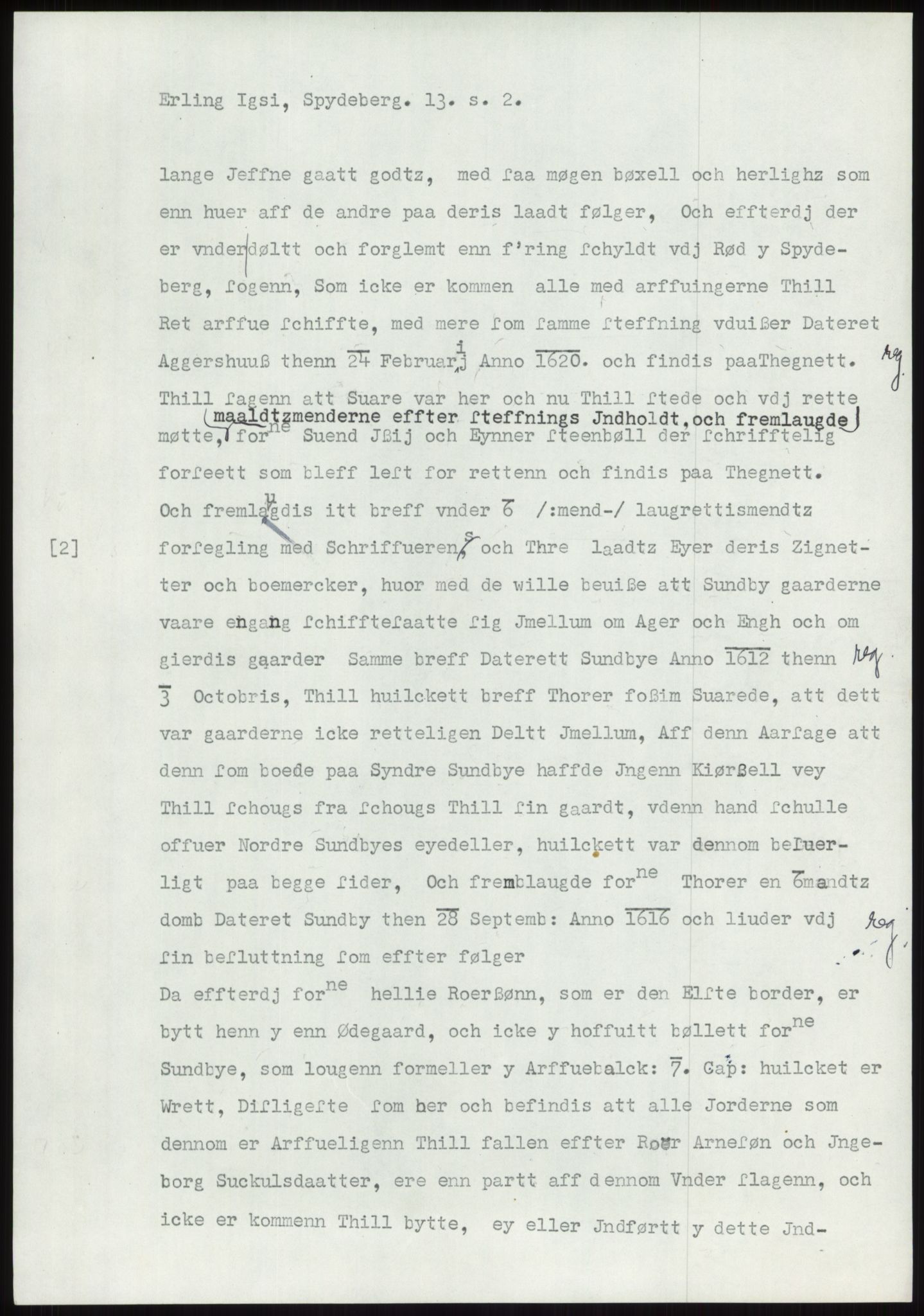 Samlinger til kildeutgivelse, Diplomavskriftsamlingen, AV/RA-EA-4053/H/Ha, p. 374