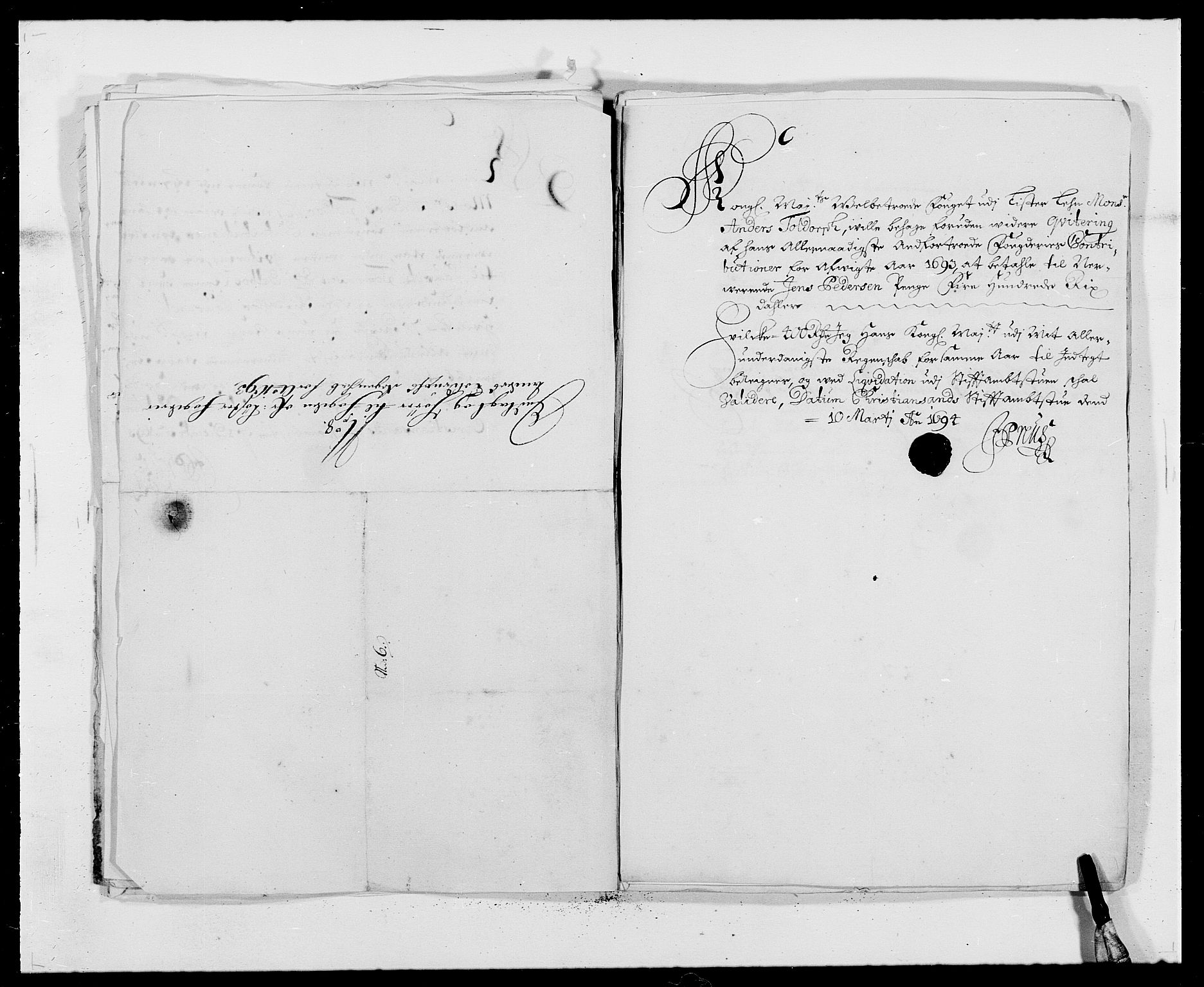 Rentekammeret inntil 1814, Reviderte regnskaper, Fogderegnskap, AV/RA-EA-4092/R41/L2536: Fogderegnskap Lista, 1690-1693, p. 461